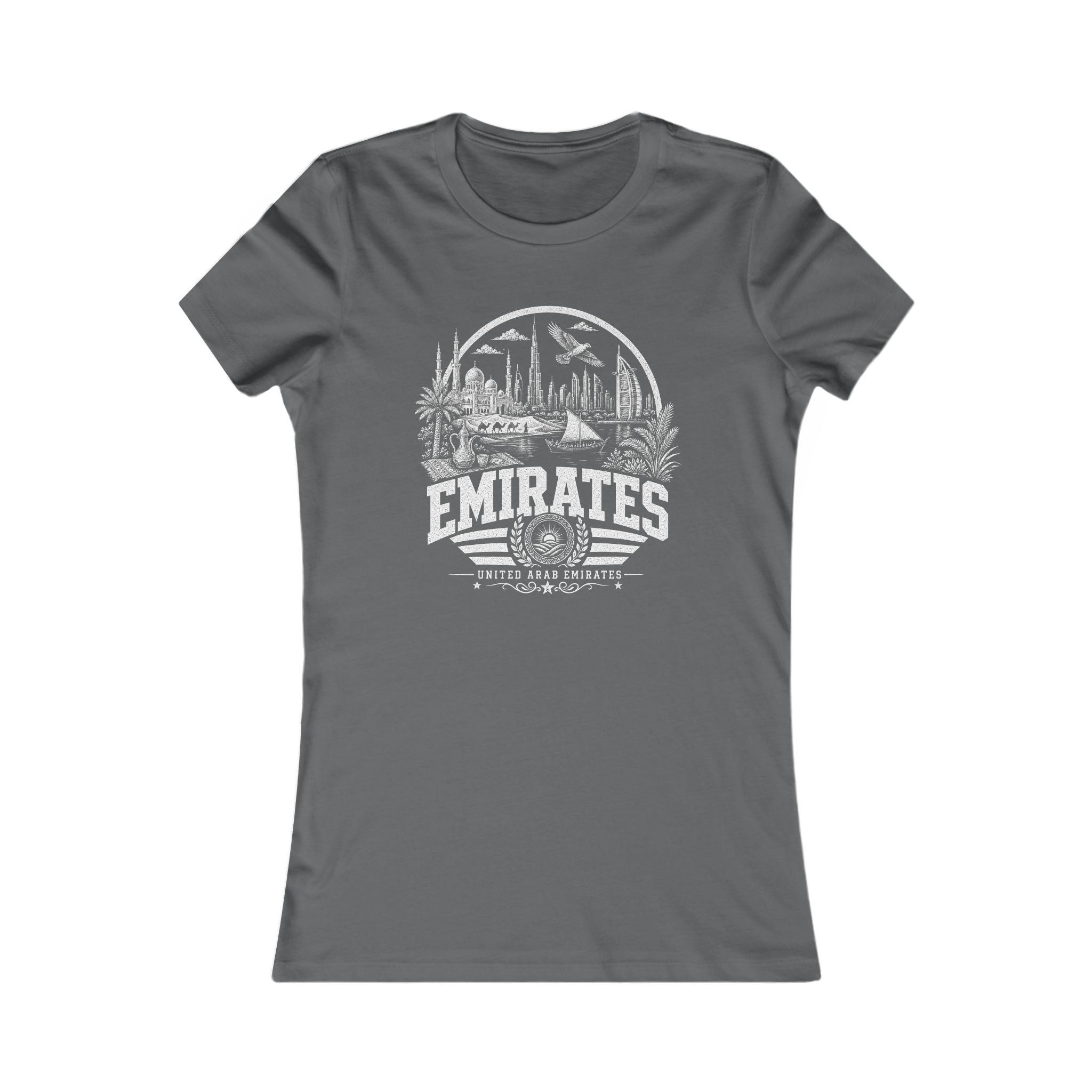 Camiseta Feminina Joia do Golfo dos Emirados Árabes Unidos