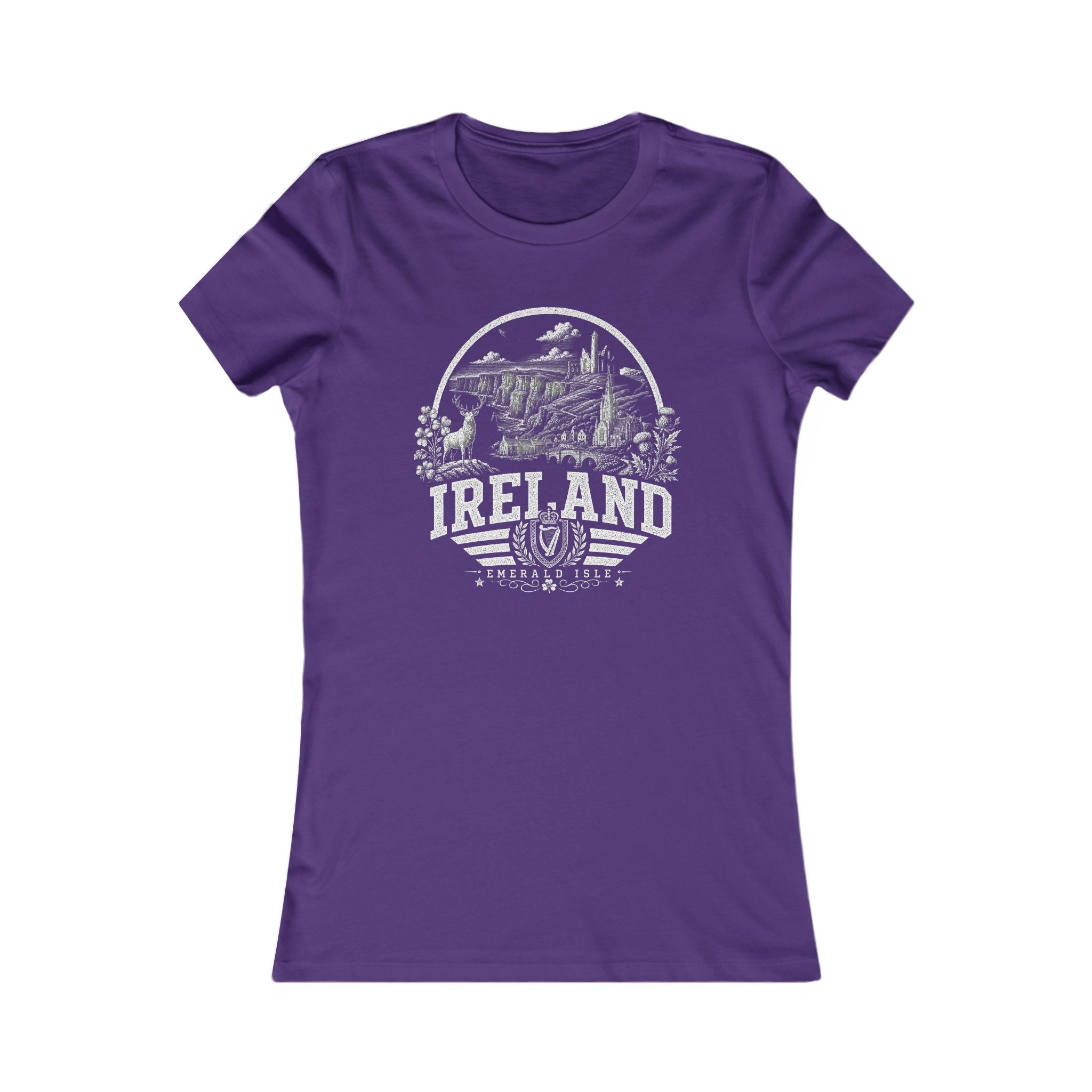 Ireland vintage landmarks women's tee — iconic landmark design | Nameshi Destinations (view 6)