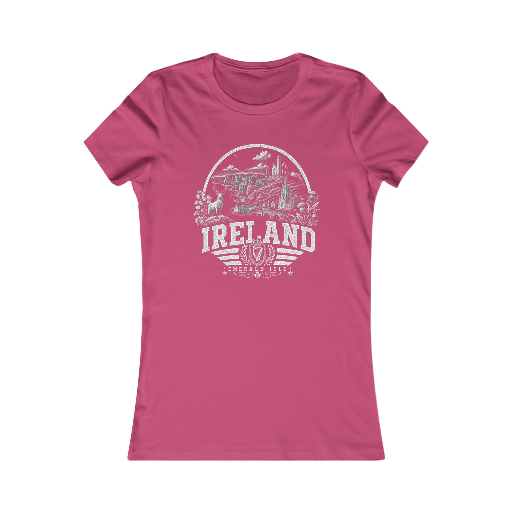 Ireland vintage landmarks women's tee — iconic landmark design | Nameshi Destinations (view 16)