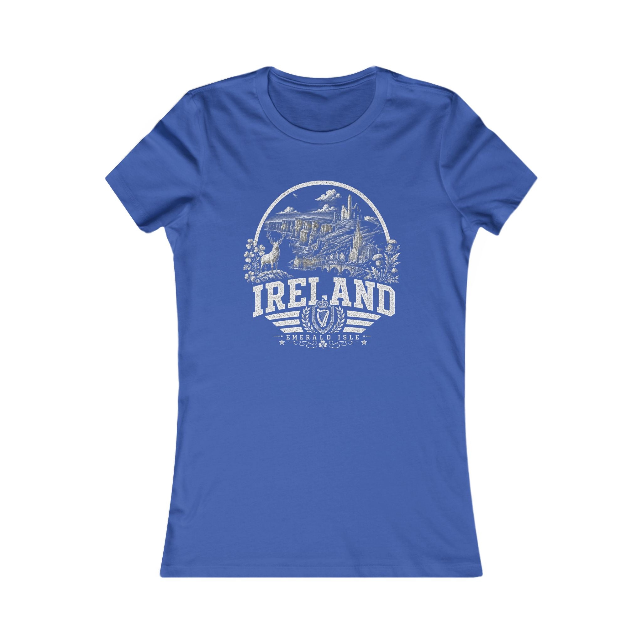 Ireland vintage landmarks women's tee — iconic landmark design | Nameshi Destinations (view 3)
