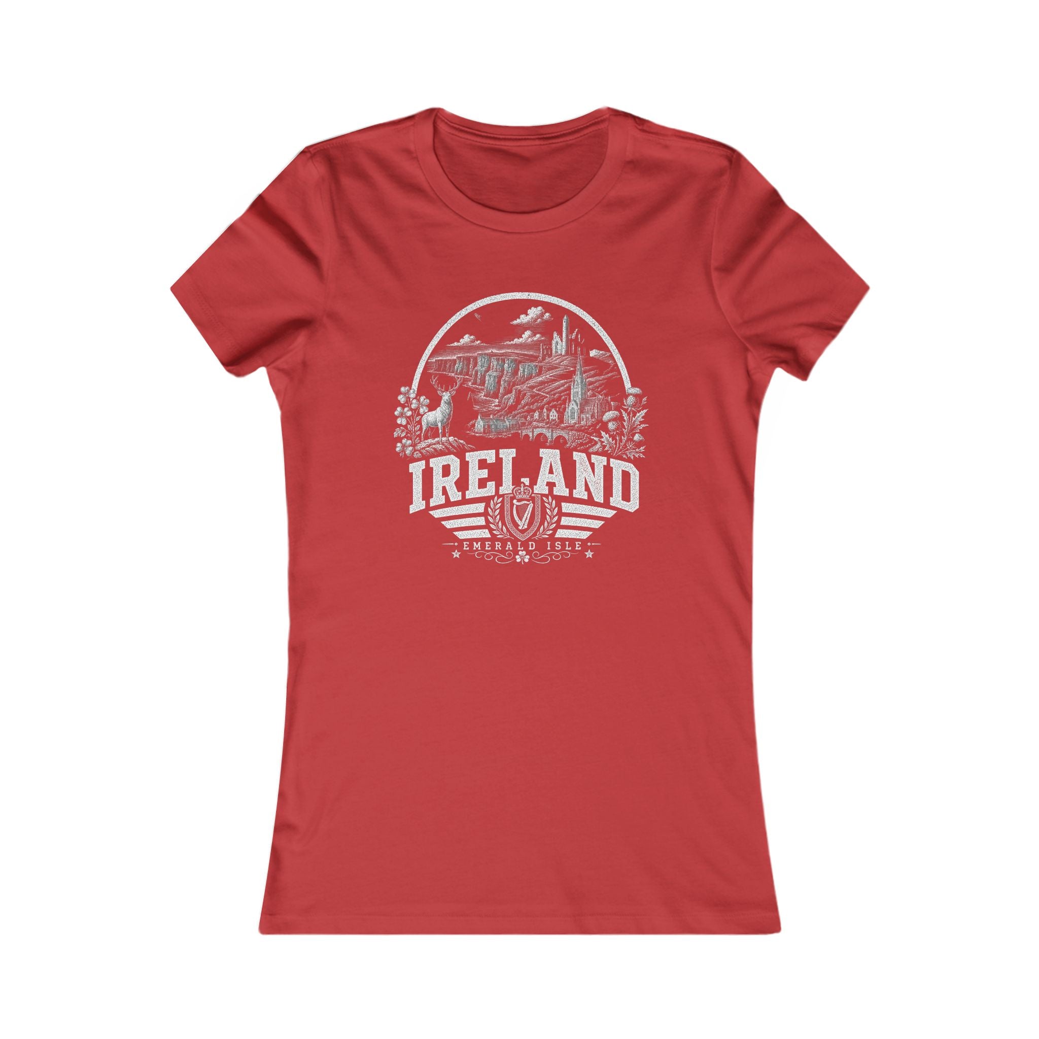 Ireland vintage landmarks women's tee — iconic landmark design | Nameshi Destinations (view 9)
