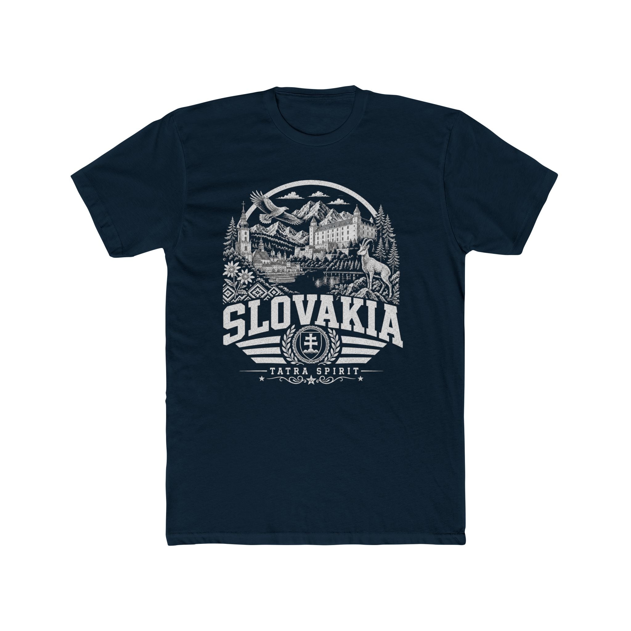Slovakia vintage landmarks men's tee — iconic landmark design | Nameshi Destinations (view 12)