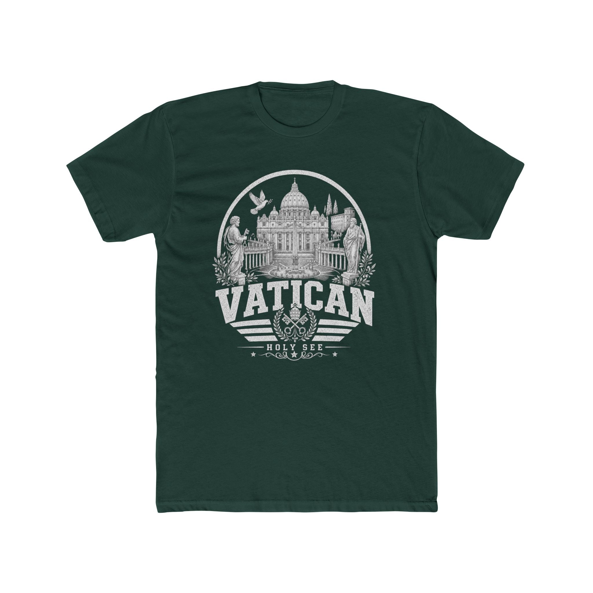 Vatican vintage landmarks men's tee — iconic landmark design | Nameshi Destinations (view 7)
