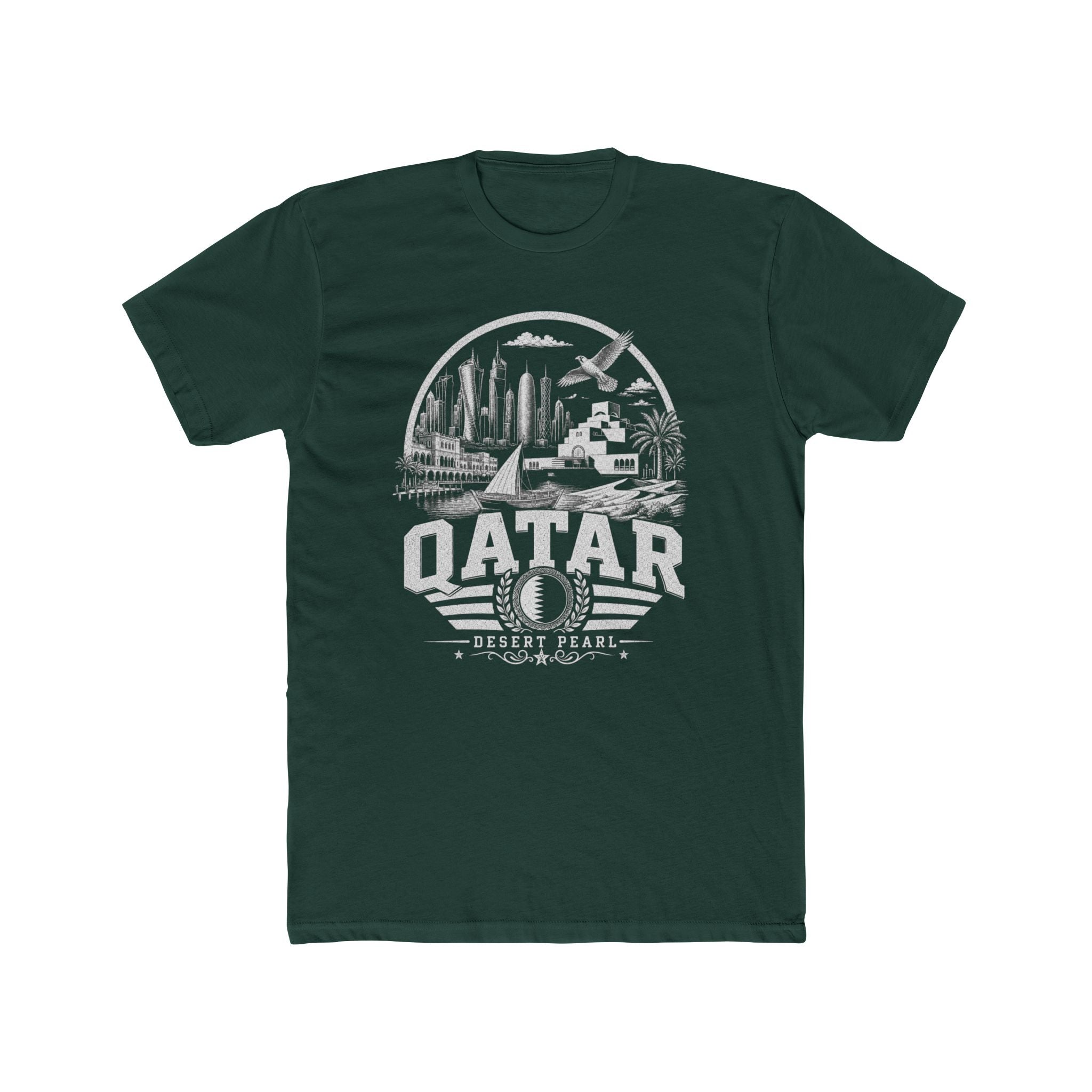 Camiseta Masculina Qatar Desert Pearl