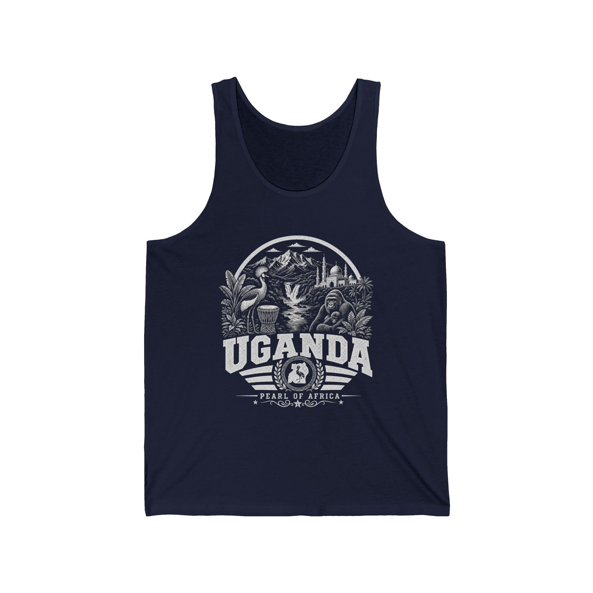 Camiseta Masculina Regata Uganda Pérola da África
