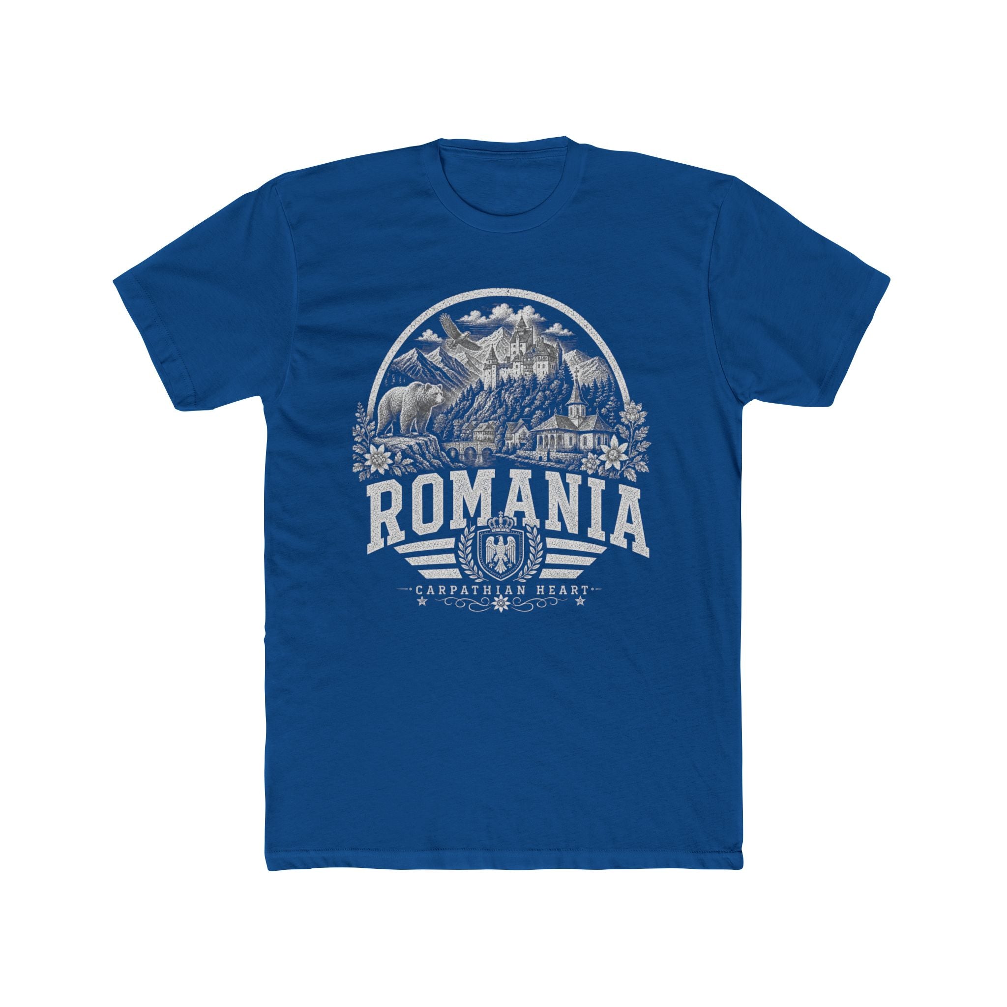Romania vintage landmarks men's tee — iconic landmark design | Nameshi Destinations (view 10)