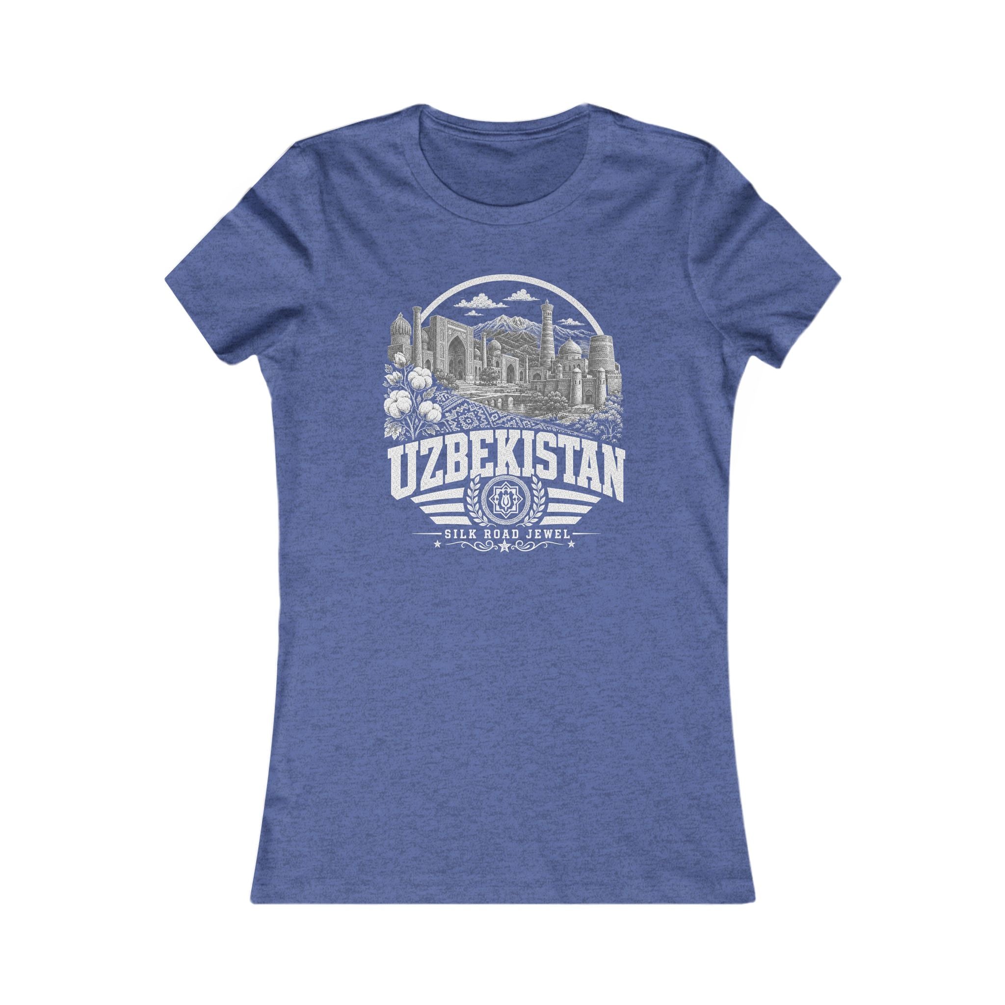 Camiseta Feminina Uzbequistão