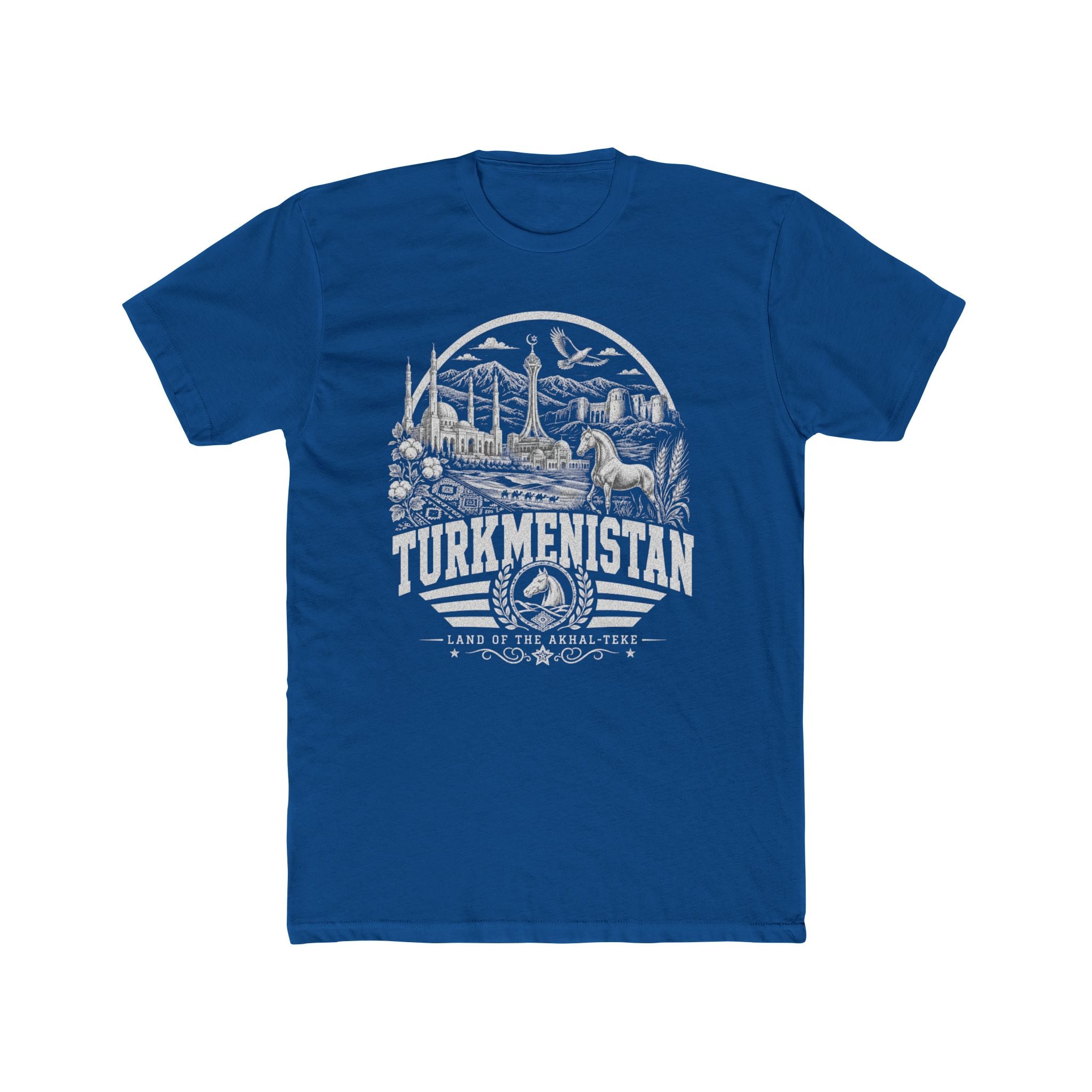 Turcomenistão, Terra do Akhal-Teke - Camiseta Masculina
