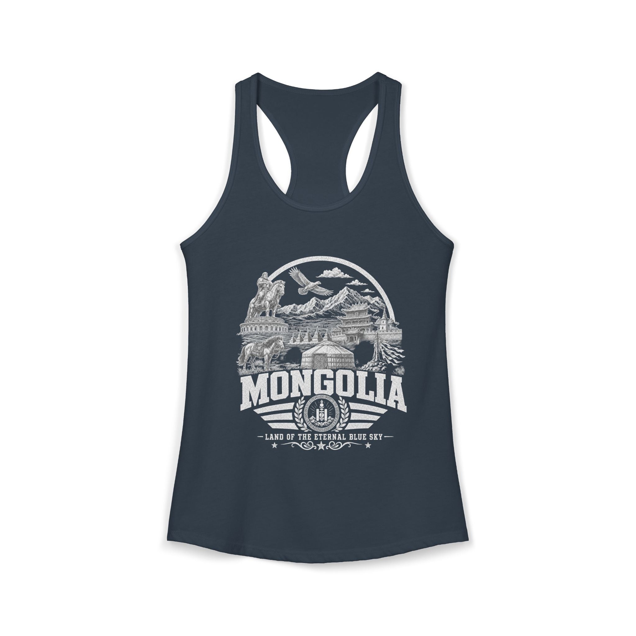 Regata Feminina Mongólia Terra do Céu Azul Eterno