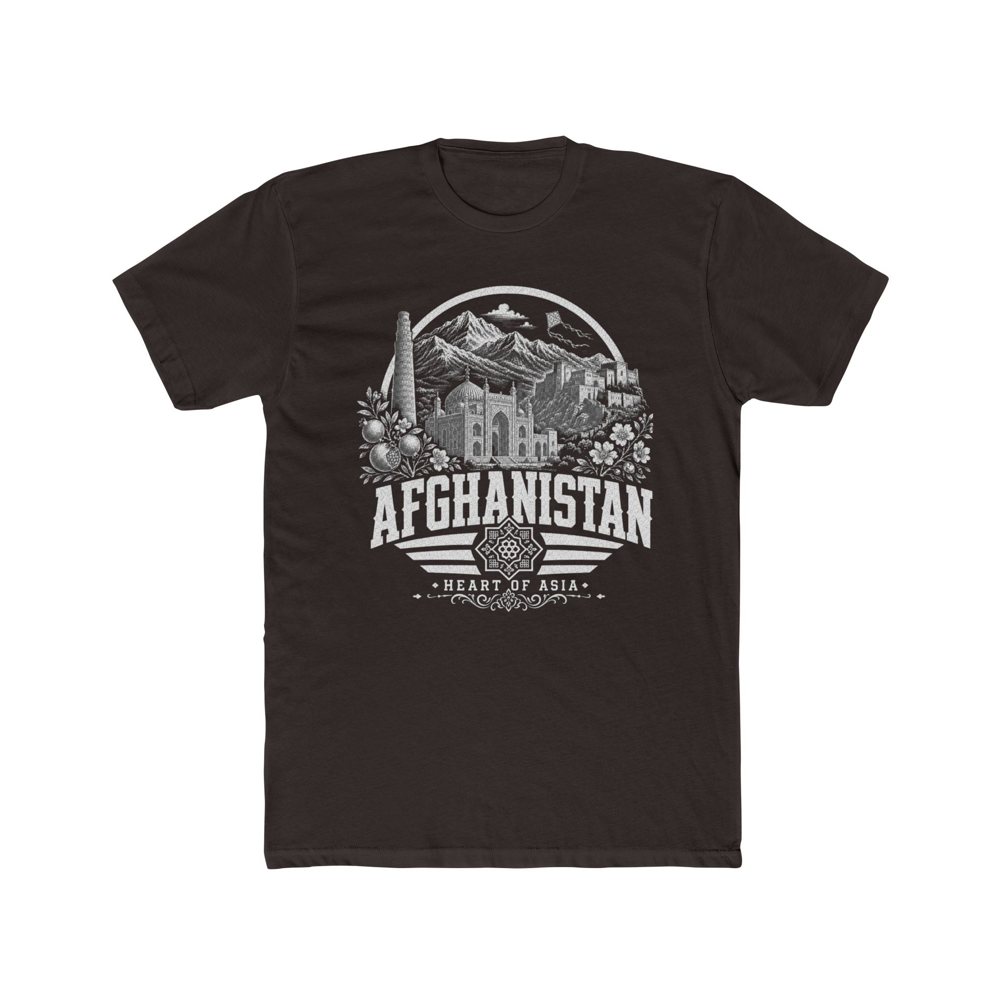Camiseta Masculina Afeganistão Coração da Ásia