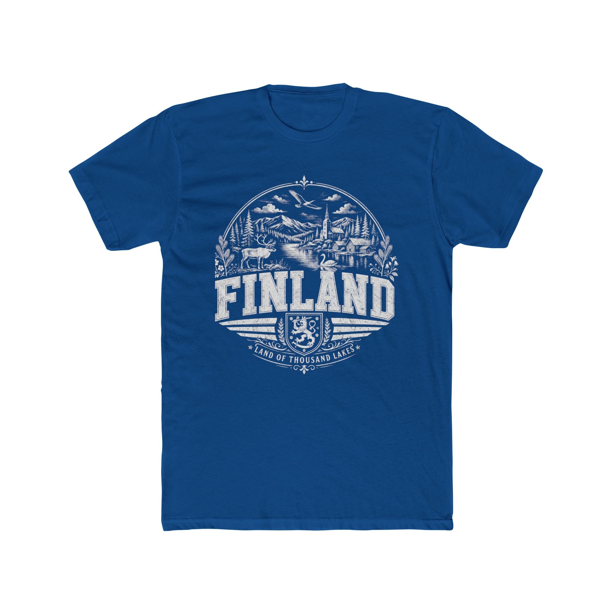 Finland vintage landmarks men's tee — iconic landmark design | Nameshi Destinations (view 10)