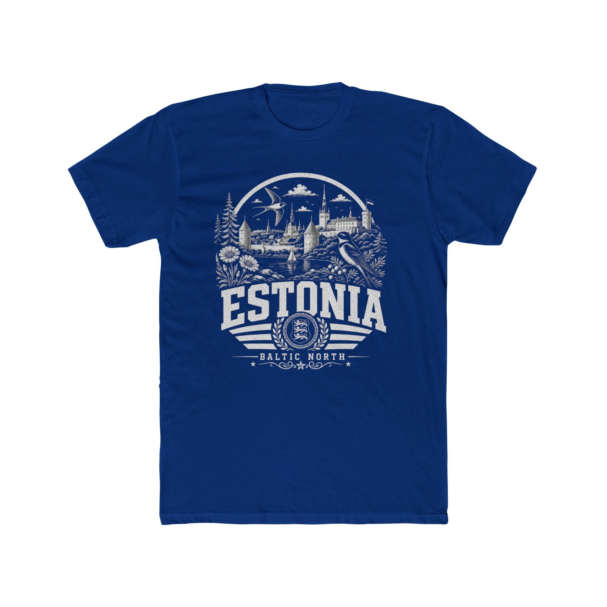 Estonia vintage landmarks men's tee — iconic landmark design | Nameshi Destinations (view 11)