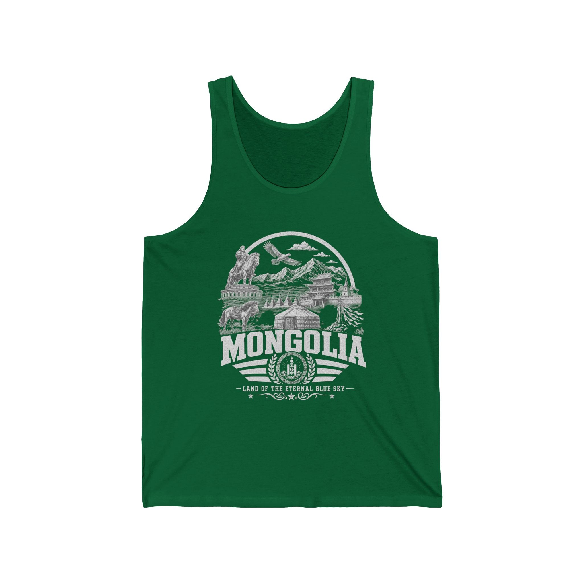 Regata Masculina Mongólia Terra do Céu Azul Eterno