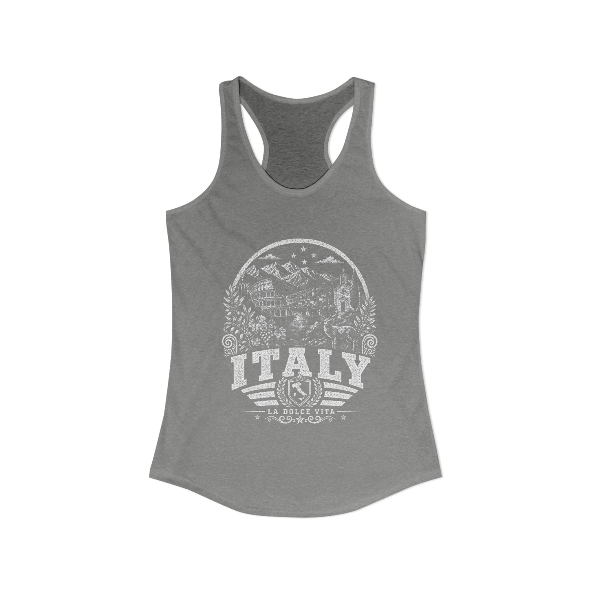 Italy vintage landmarks tank top — iconic landmark design | Nameshi Destinations (view 23)