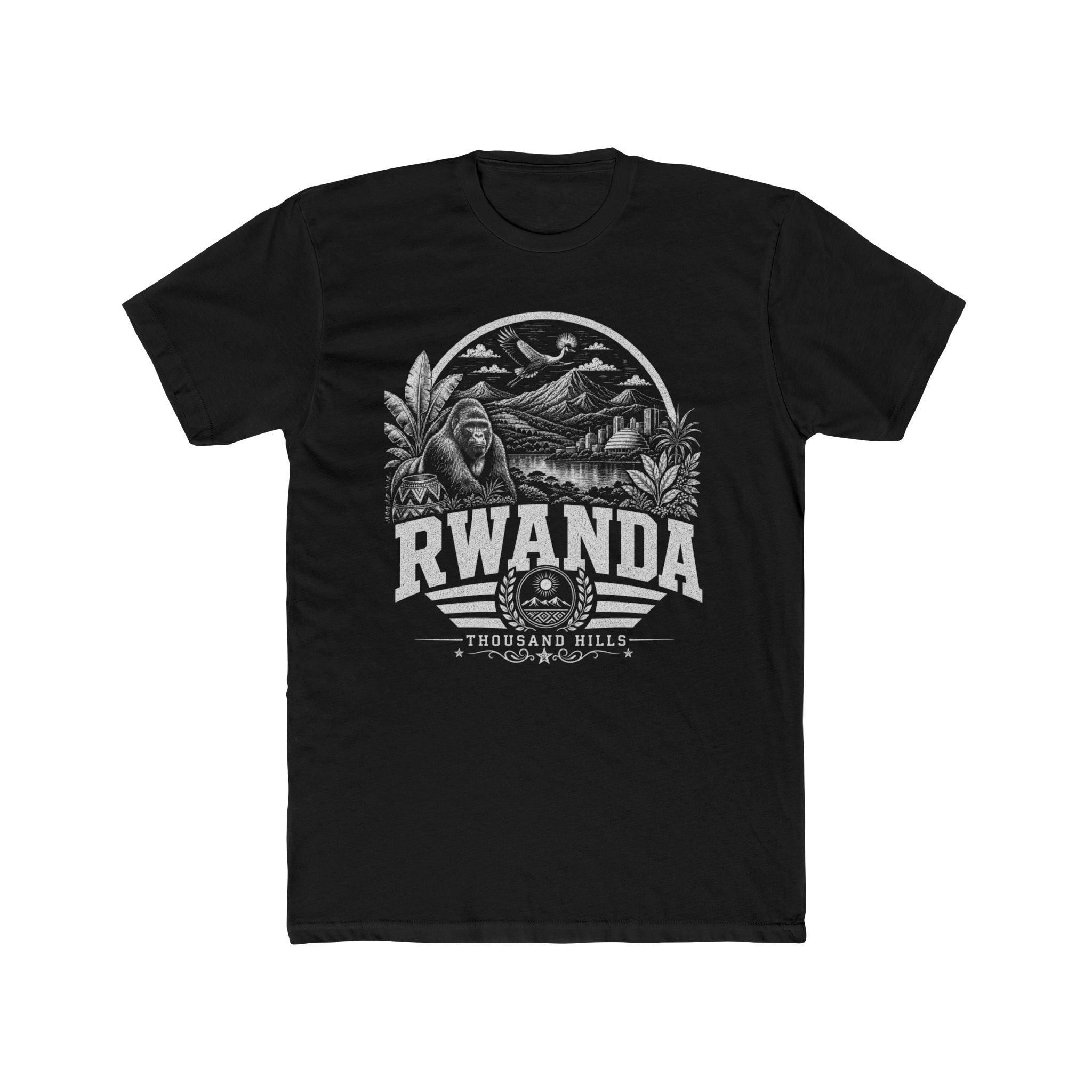 USA vintage landmarks men's tee — iconic landmark design | Nameshi Destinations (view 1)