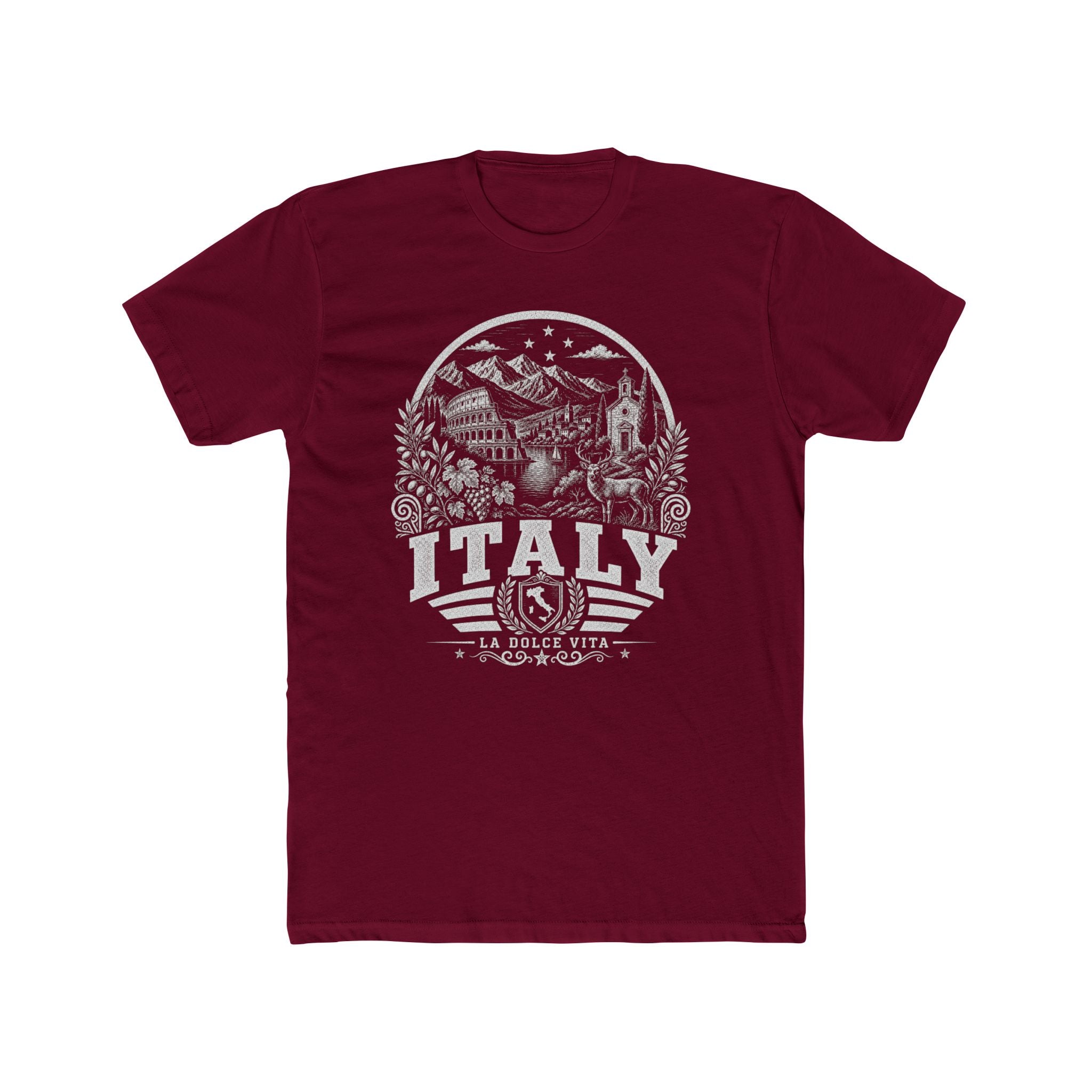 Italy vintage landmarks men's tee — iconic landmark design | Nameshi Destinations (view 14)
