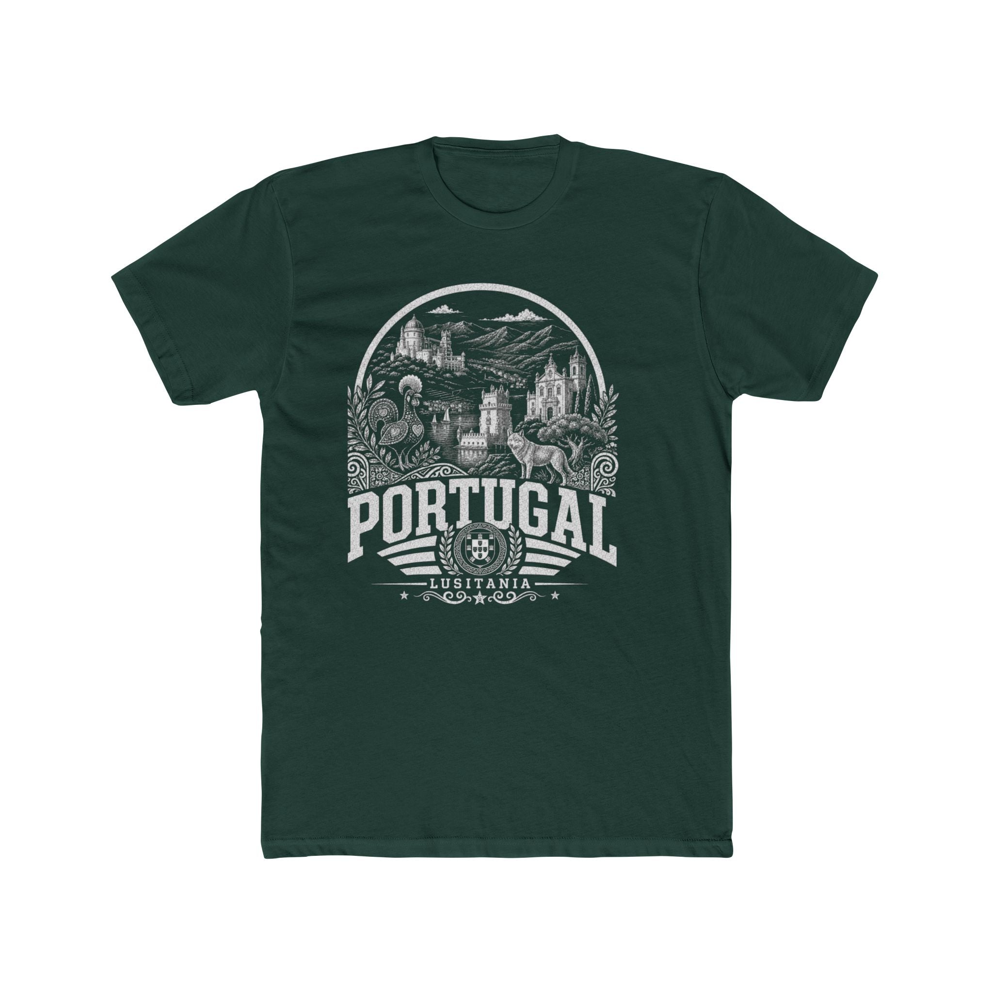 Portugal vintage landmarks men's tee — iconic landmark design | Nameshi Destinations (view 7)