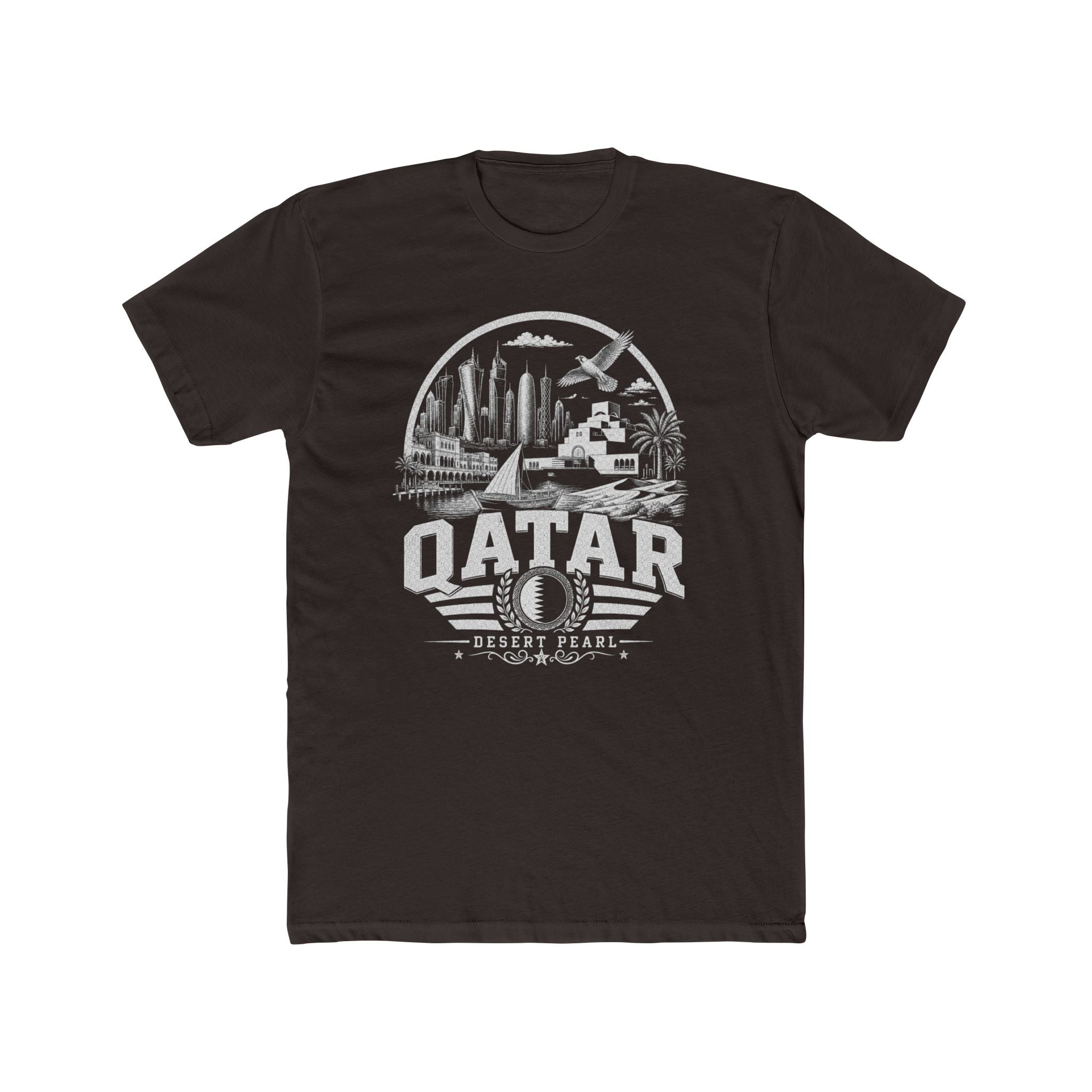 Camiseta Masculina Qatar Desert Pearl