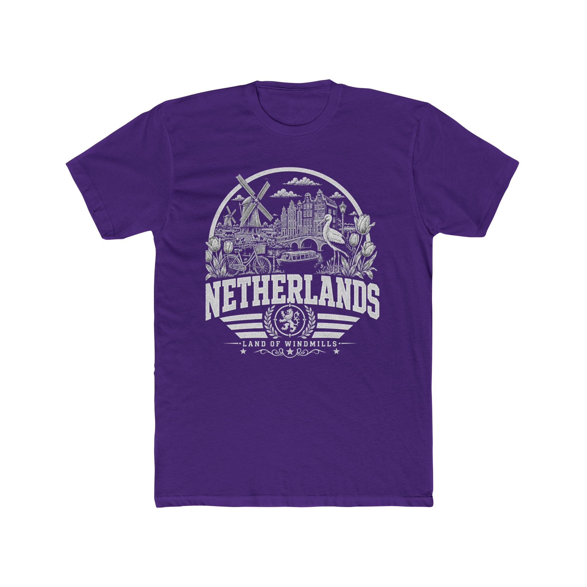 Netherlands vintage landmarks men's tee — iconic landmark design | Nameshi Destinations (view 13)