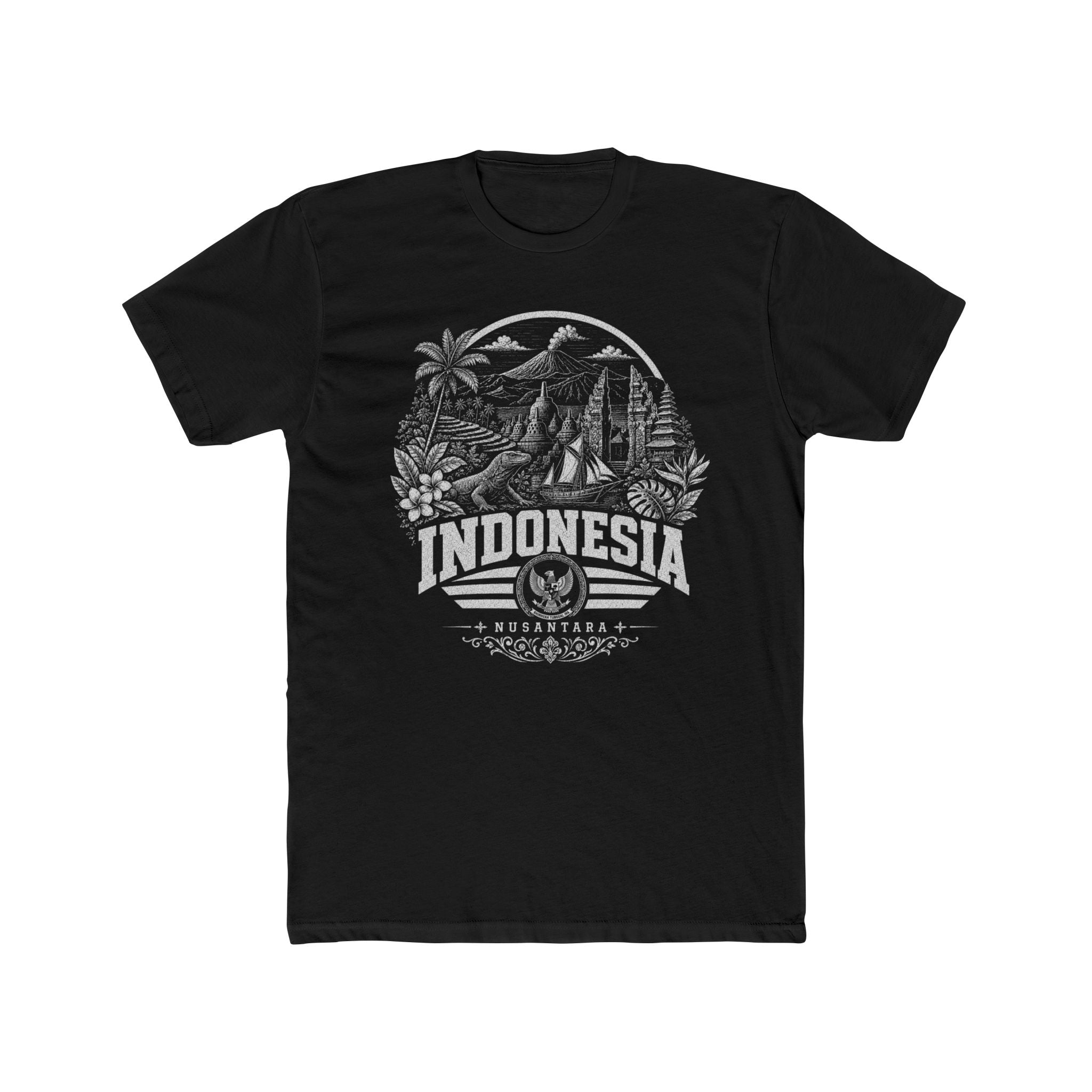 USA vintage landmarks men's tee — iconic landmark design | Nameshi Destinations (view 1)