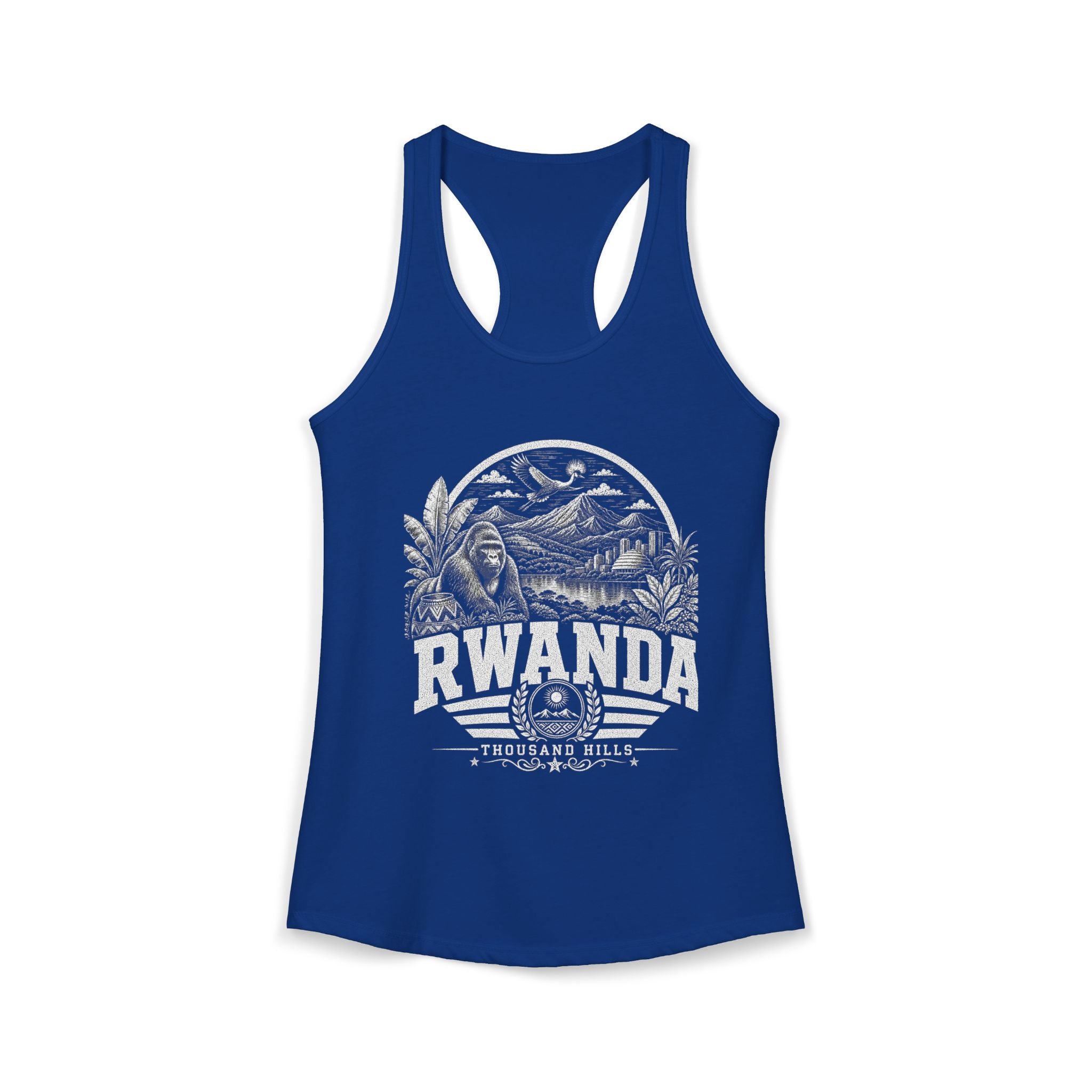 USA vintage landmarks tank top — iconic landmark design | Nameshi Destinations (view 6)