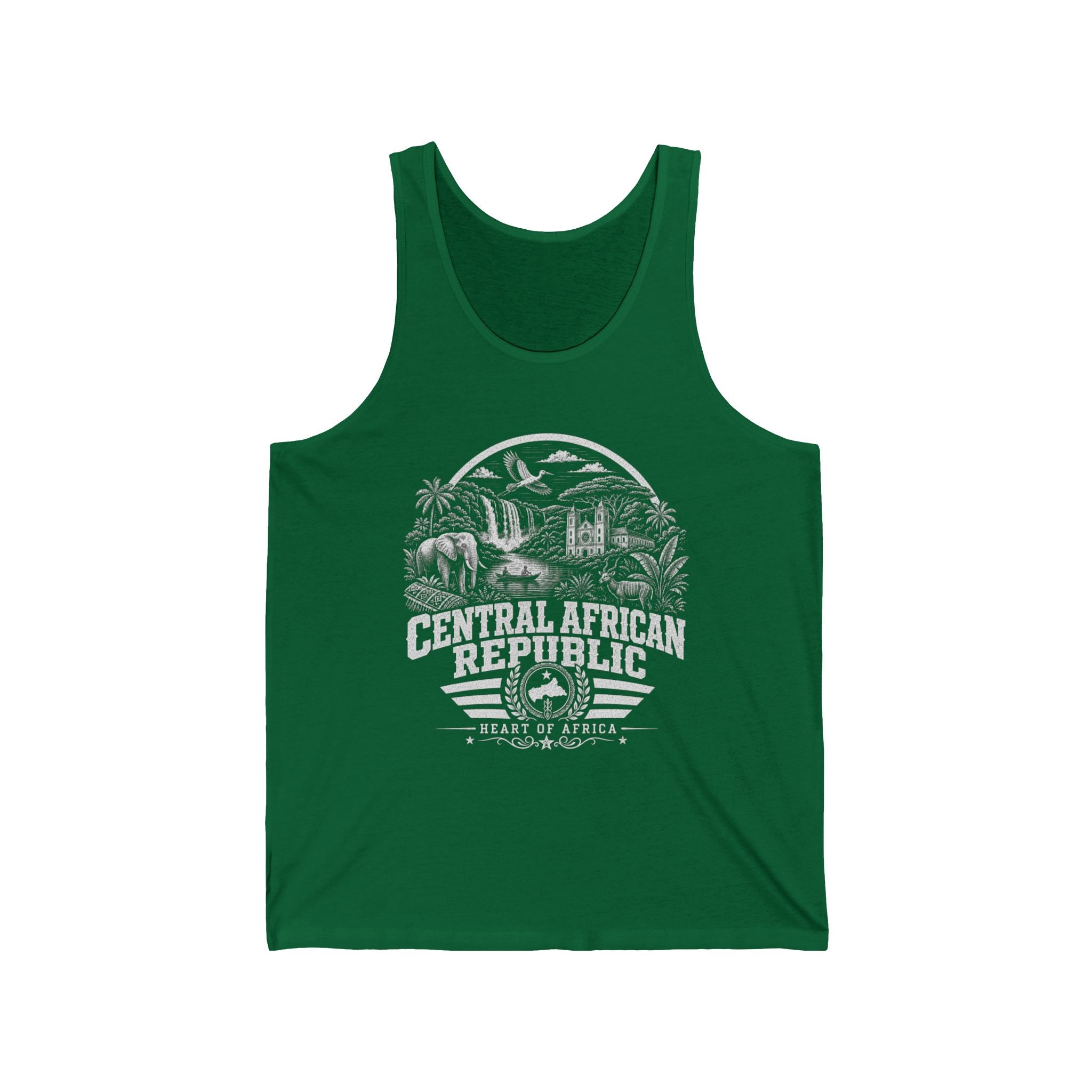 Central African Republic Heart of Africa Men's Tank Top