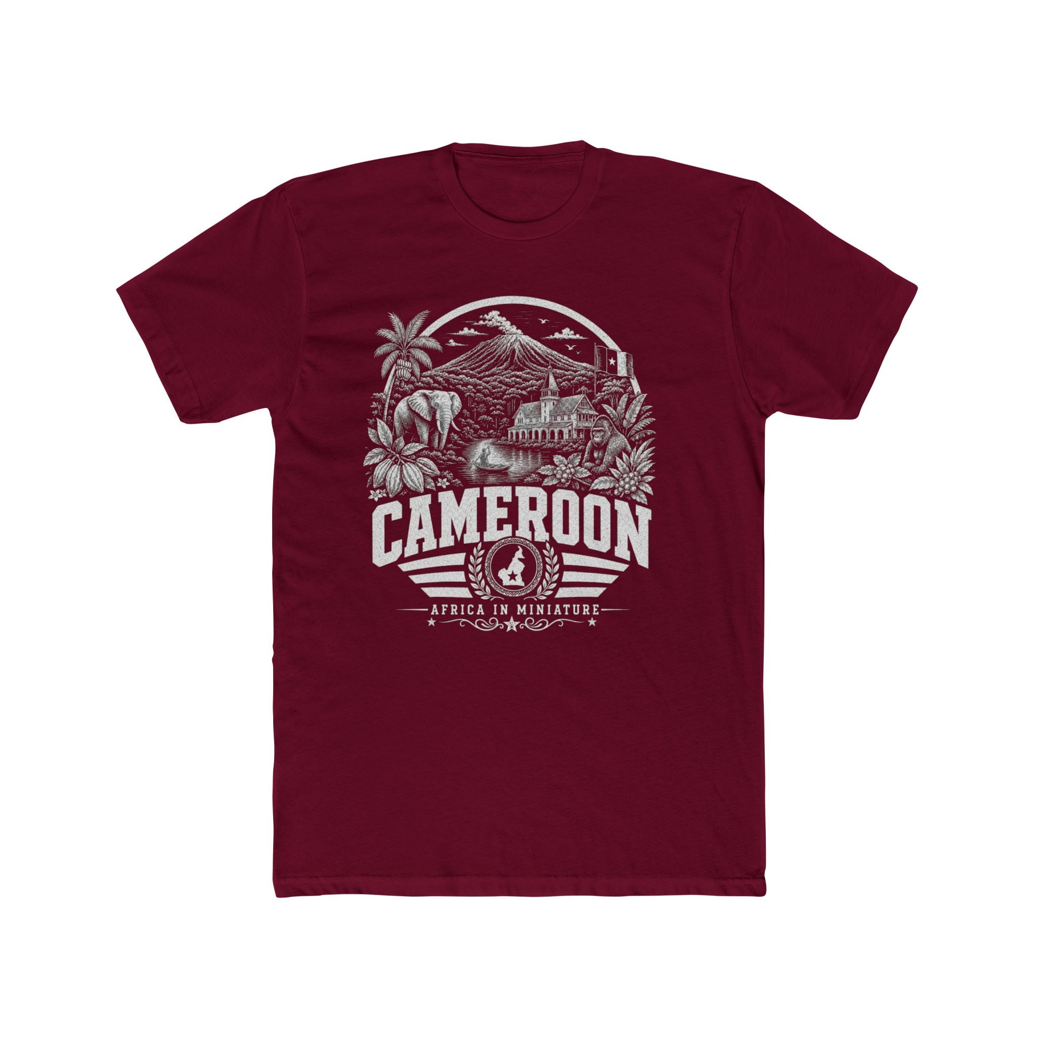 Camarões África em Miniatura Camiseta Masculina