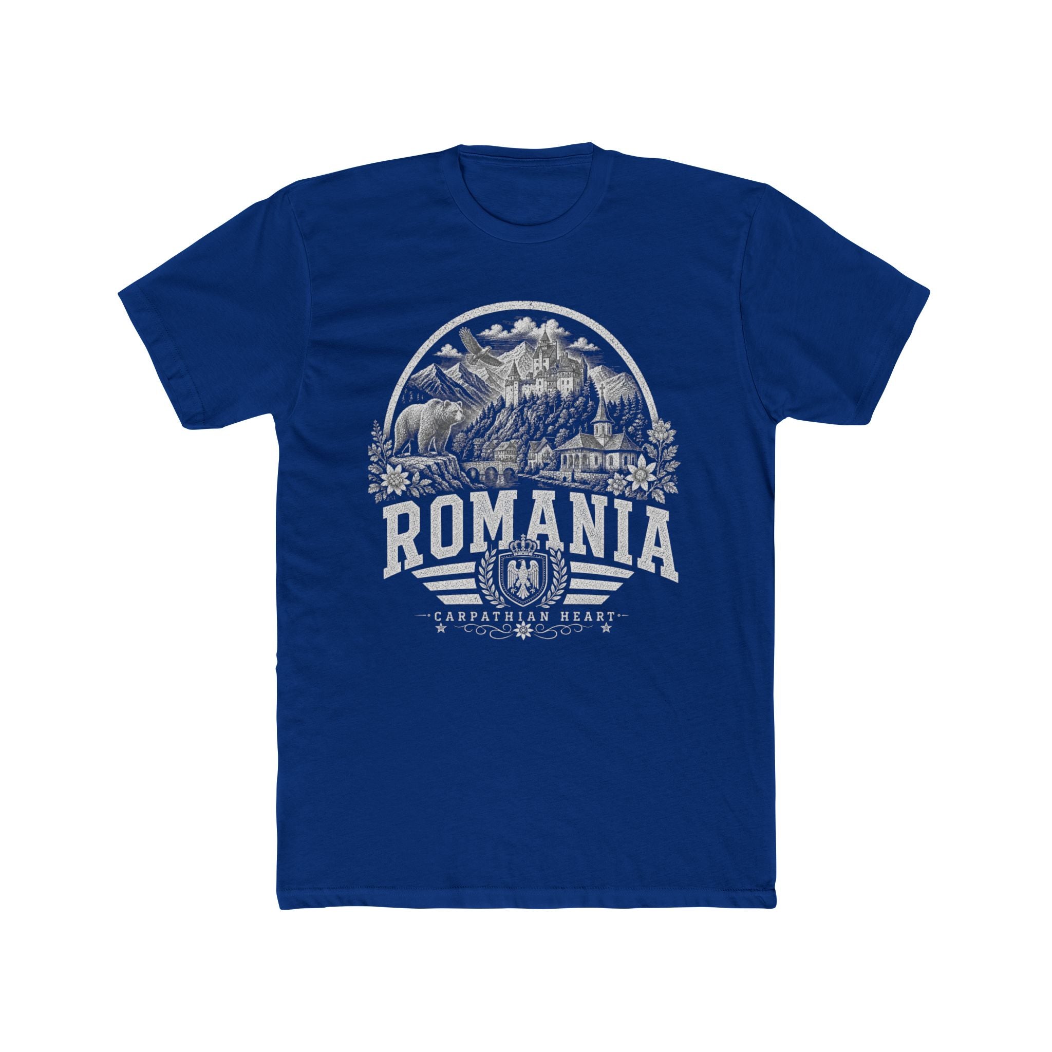 Romania vintage landmarks men's tee — iconic landmark design | Nameshi Destinations (view 11)