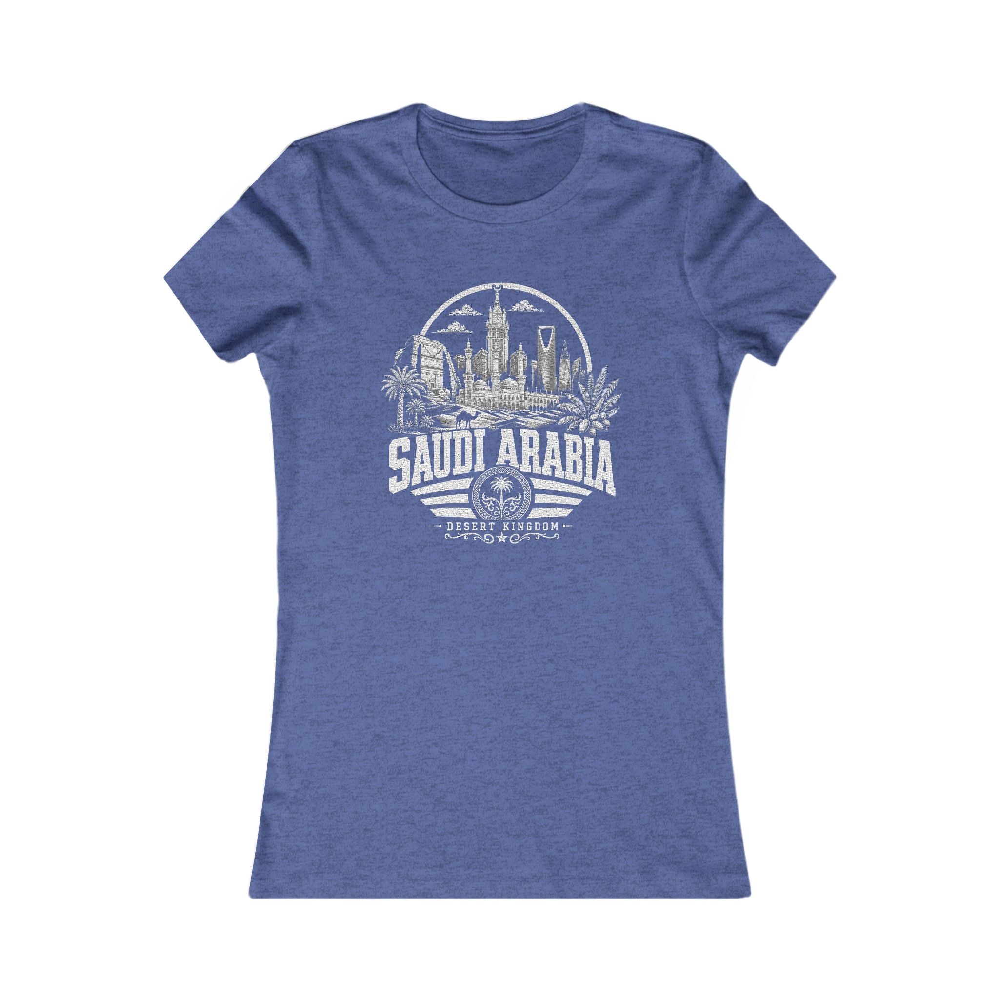 Camiseta feminina Reino do Deserto da Arábia Saudita