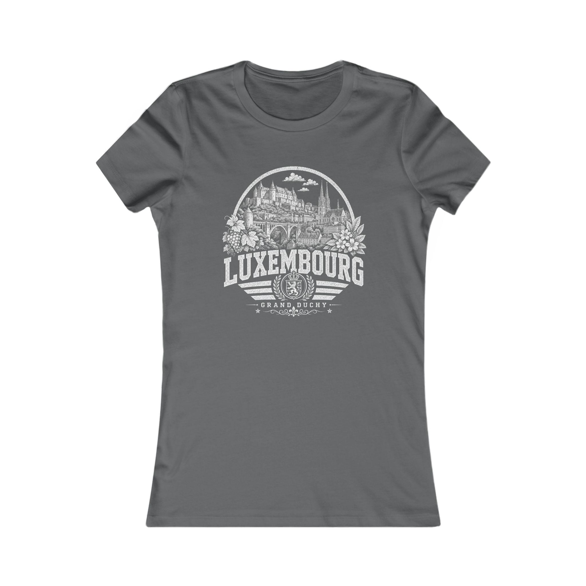 Luxembourg vintage landmarks women's tee — iconic landmark design | Nameshi Destinations (view 11)