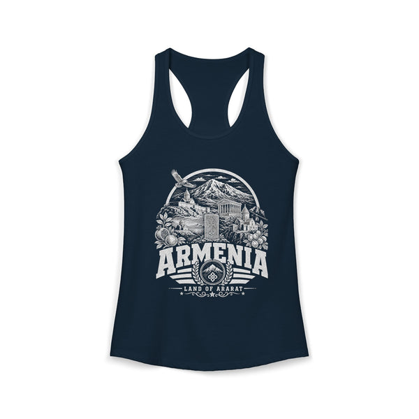 Camiseta sin mangas para mujer "Armenia, Tierra del Ararat"