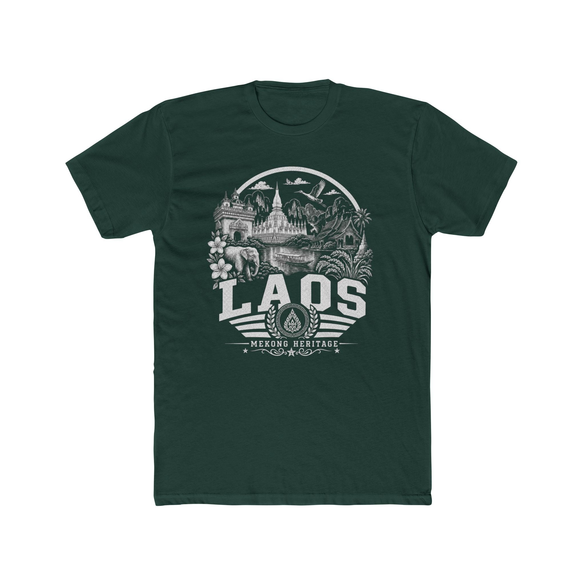 Camiseta Masculina Laos Mekong Heritage