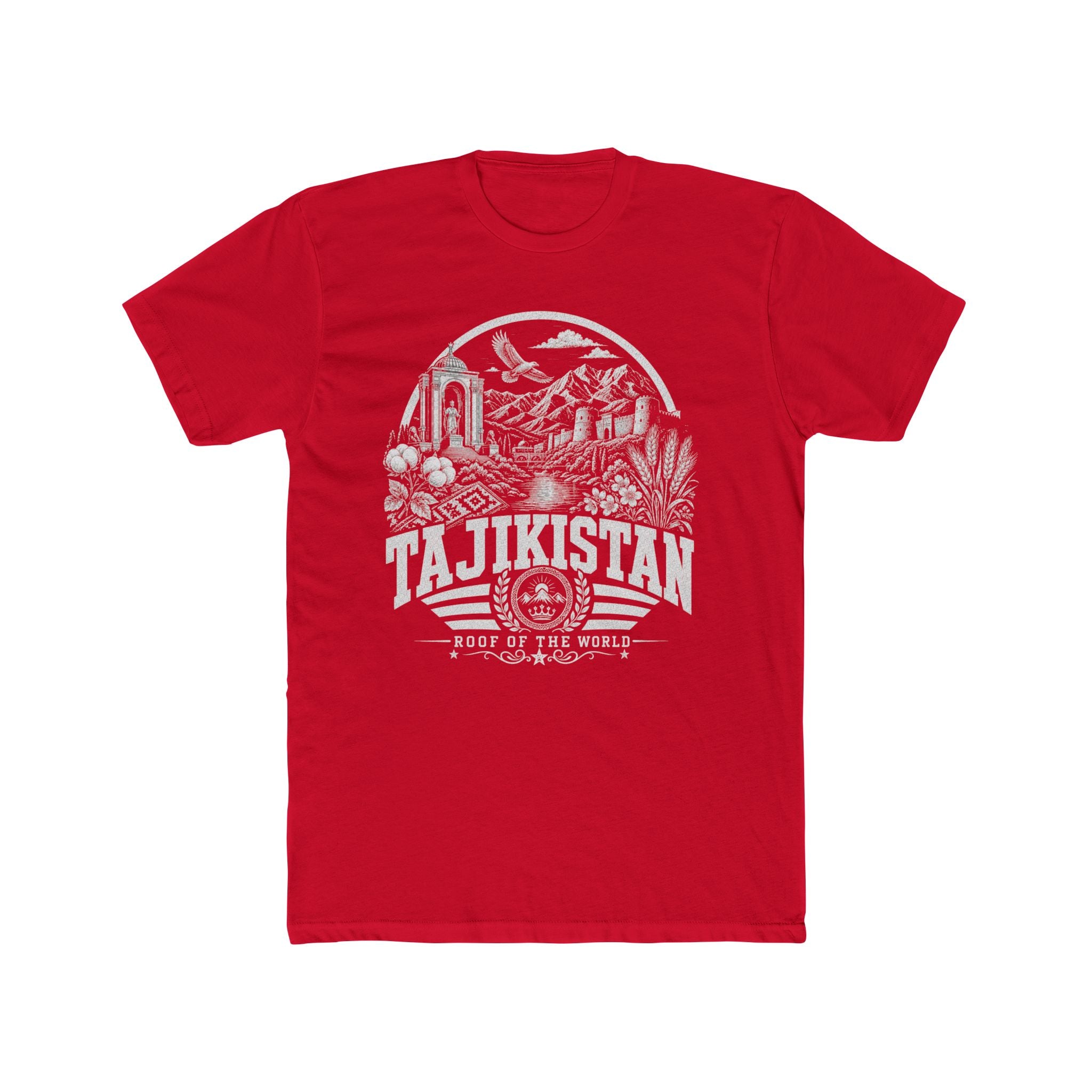 Camiseta Masculina Teto do Mundo Tajiquistão