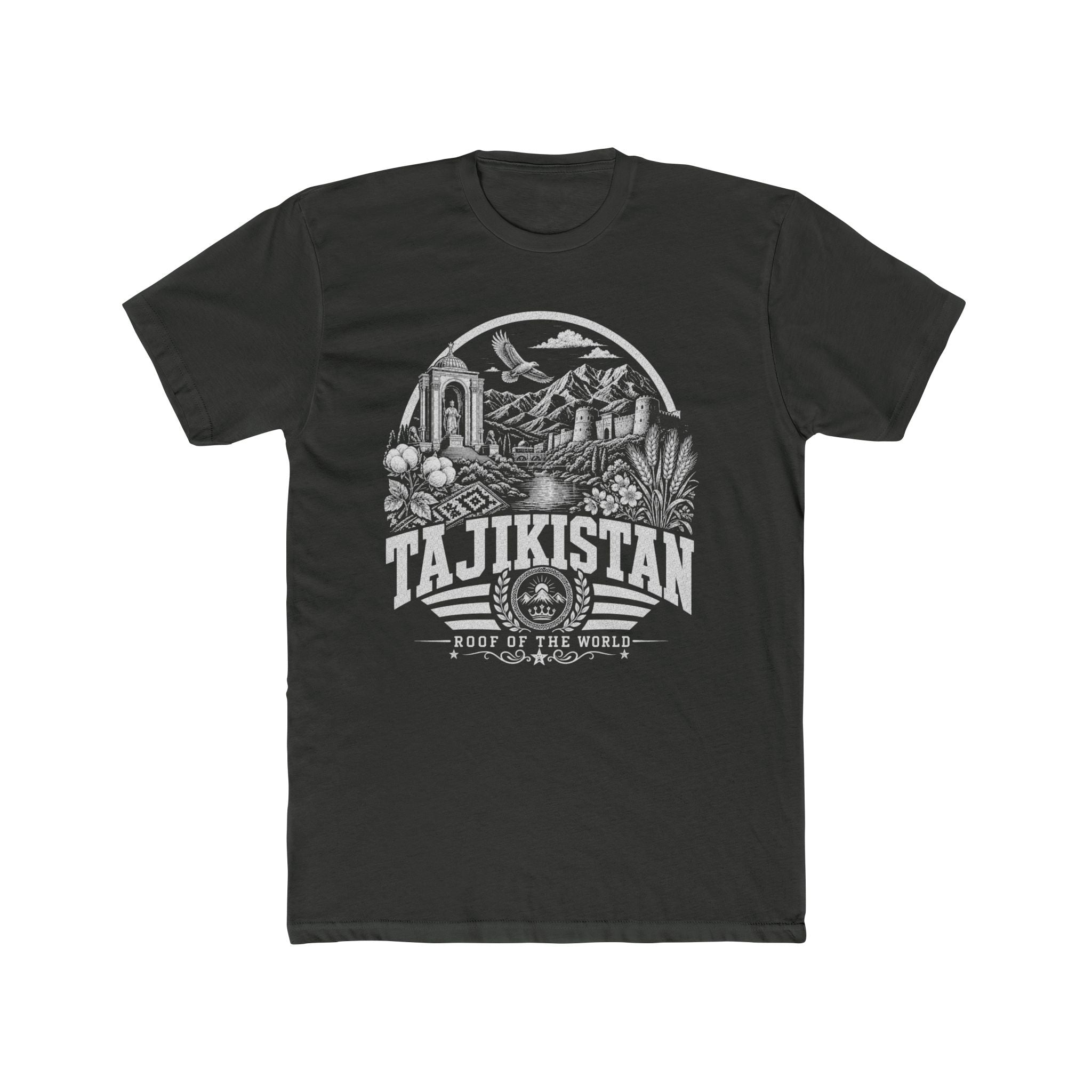 Camiseta Masculina Teto do Mundo Tajiquistão