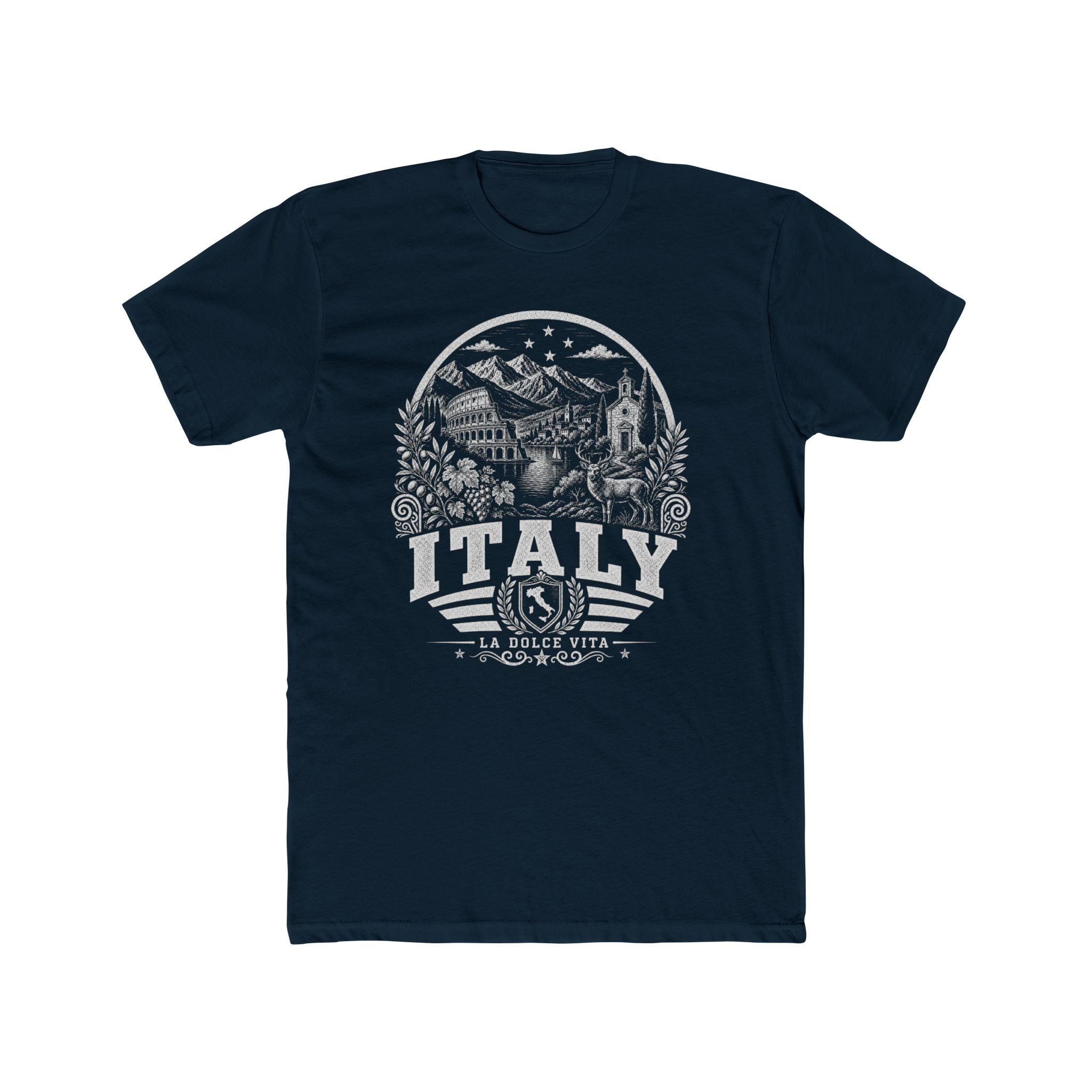 Italy vintage landmarks men's tee — iconic landmark design | Nameshi Destinations (view 12)