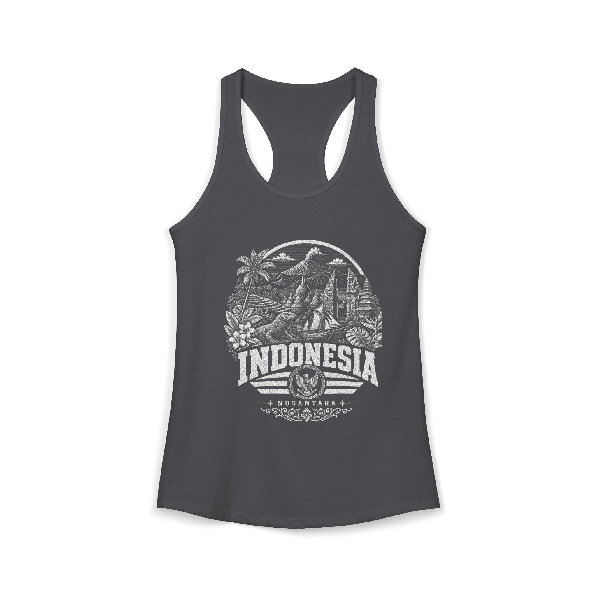 USA vintage landmarks tank top — iconic landmark design | Nameshi Destinations (view 8)