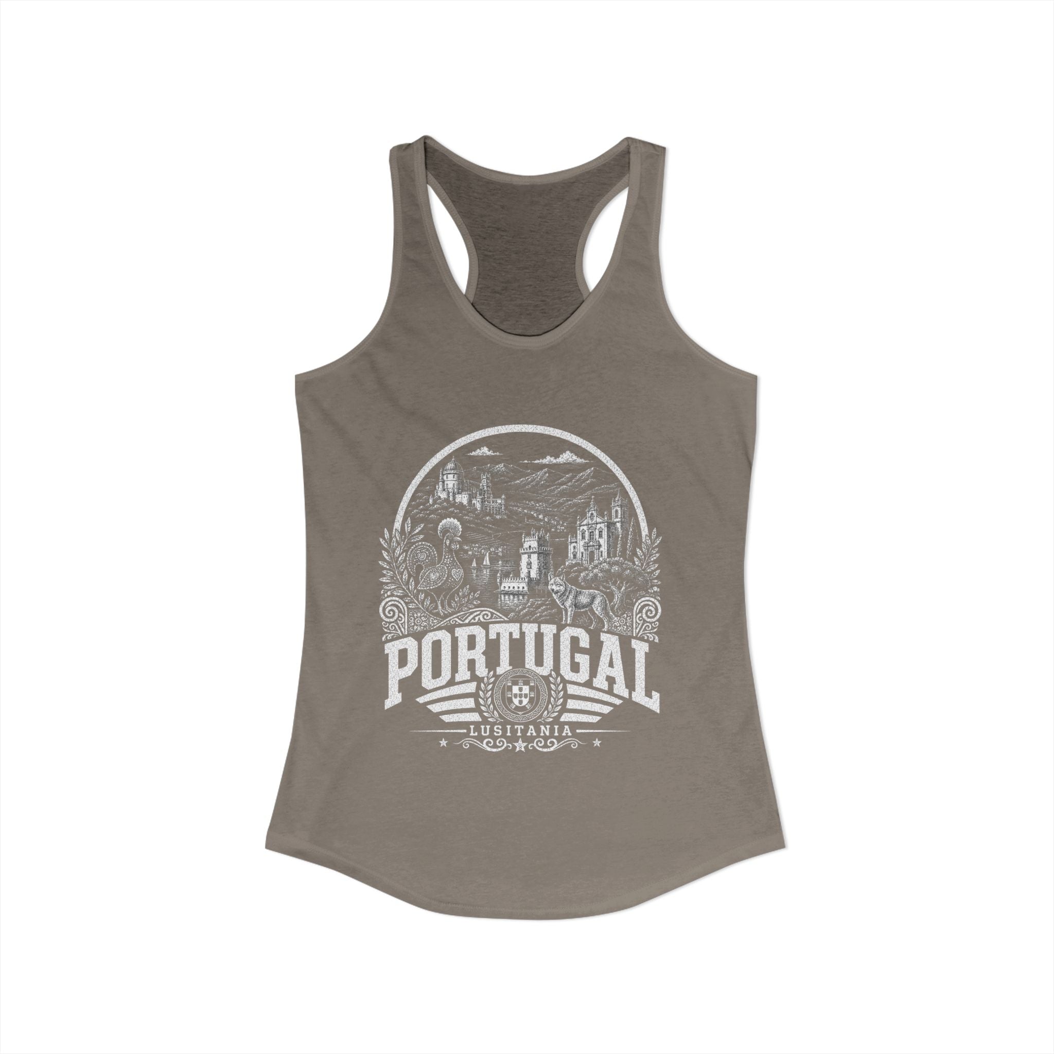Portugal vintage landmarks tank top — iconic landmark design | Nameshi Destinations (view 26)