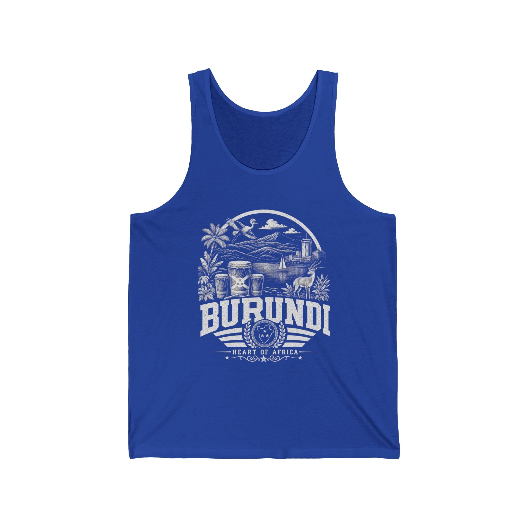Camiseta sin mangas de hombre de Burundi