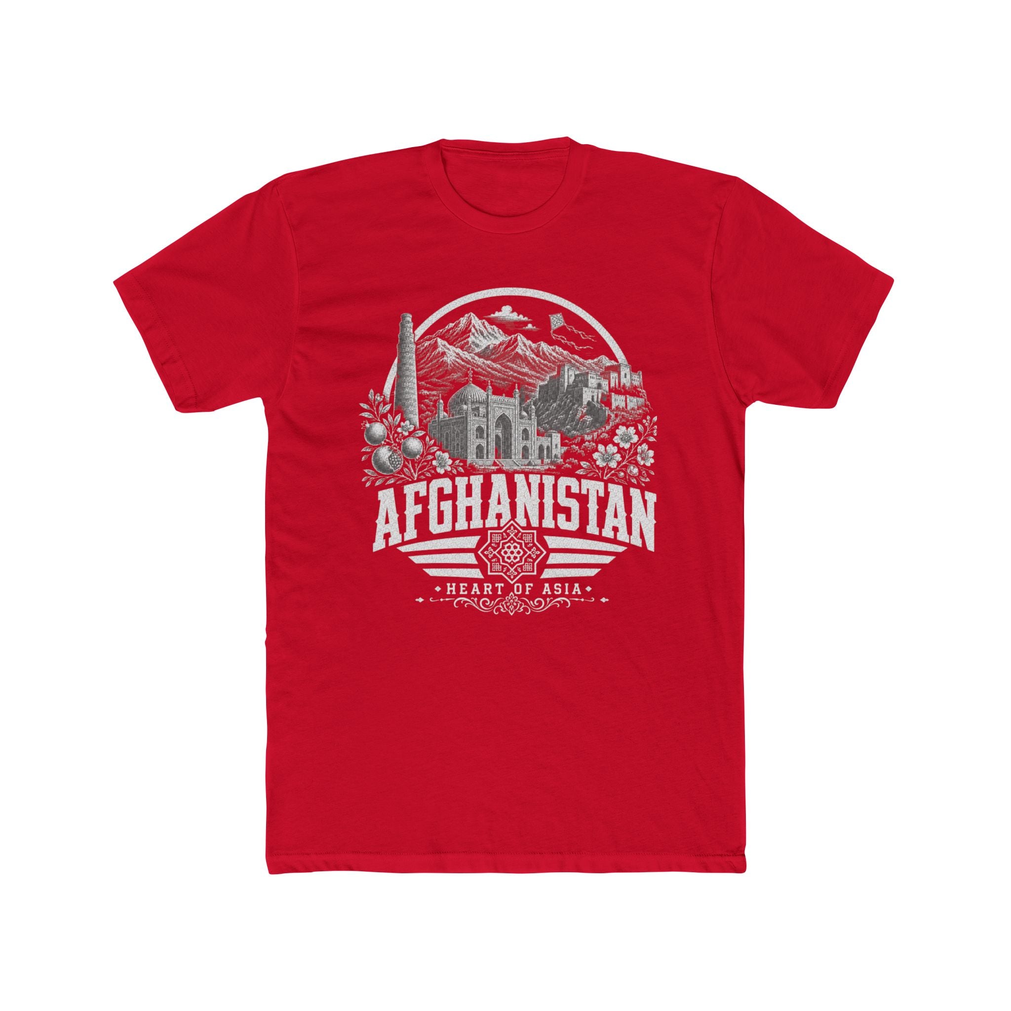 Camiseta Masculina Afeganistão Coração da Ásia