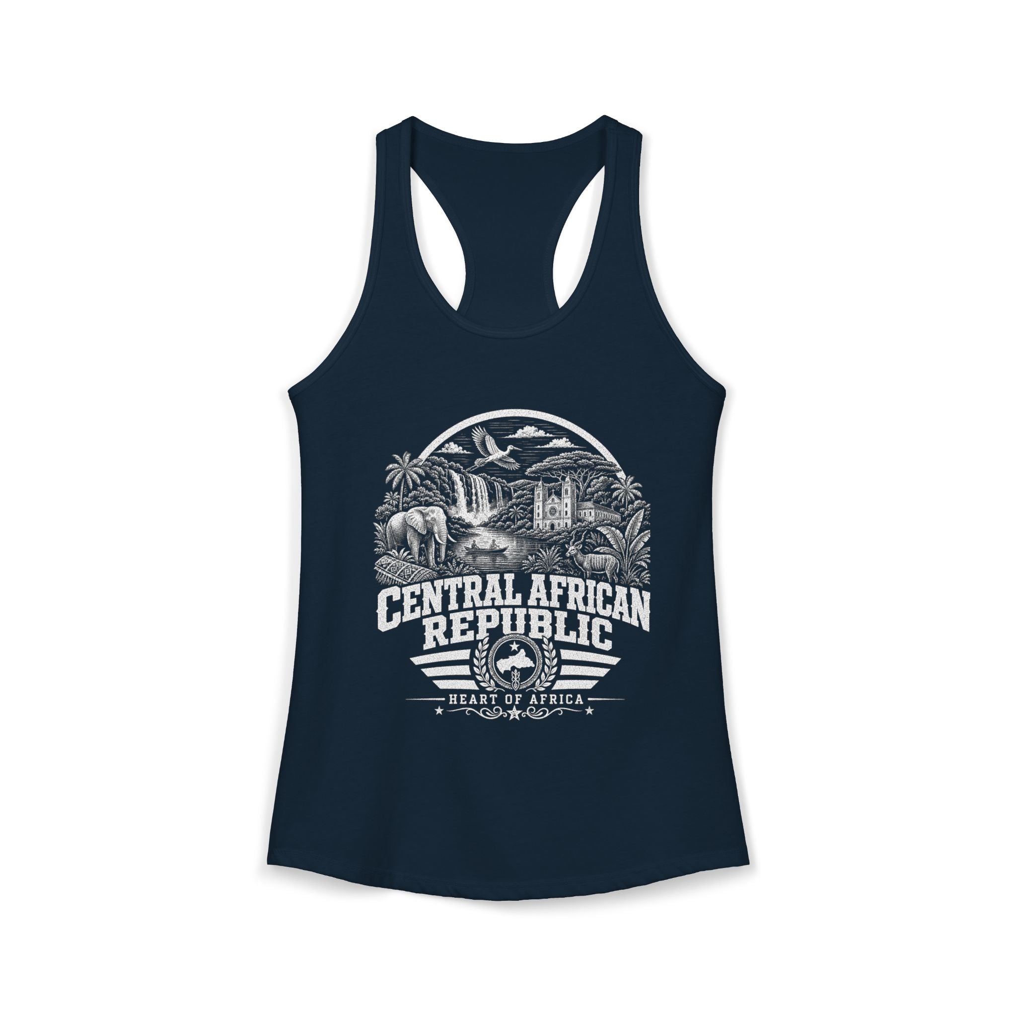Central African Republic Heart of Africa Women's Tank Top