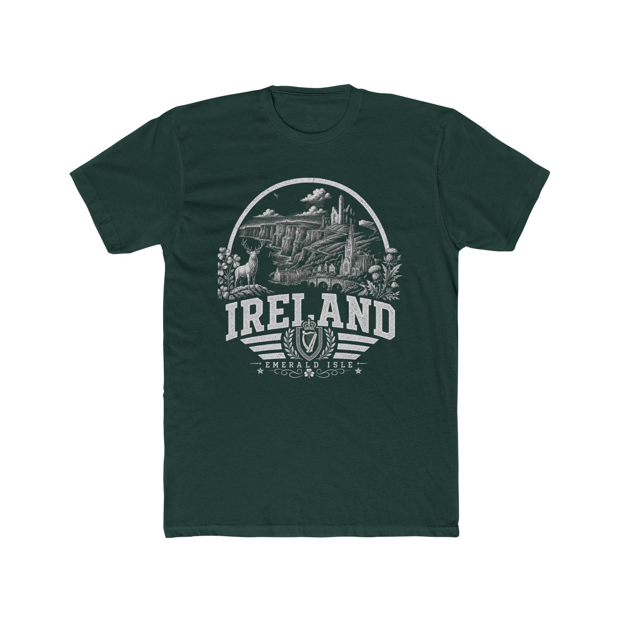 Ireland vintage landmarks men's tee — iconic landmark design | Nameshi Destinations (view 7)
