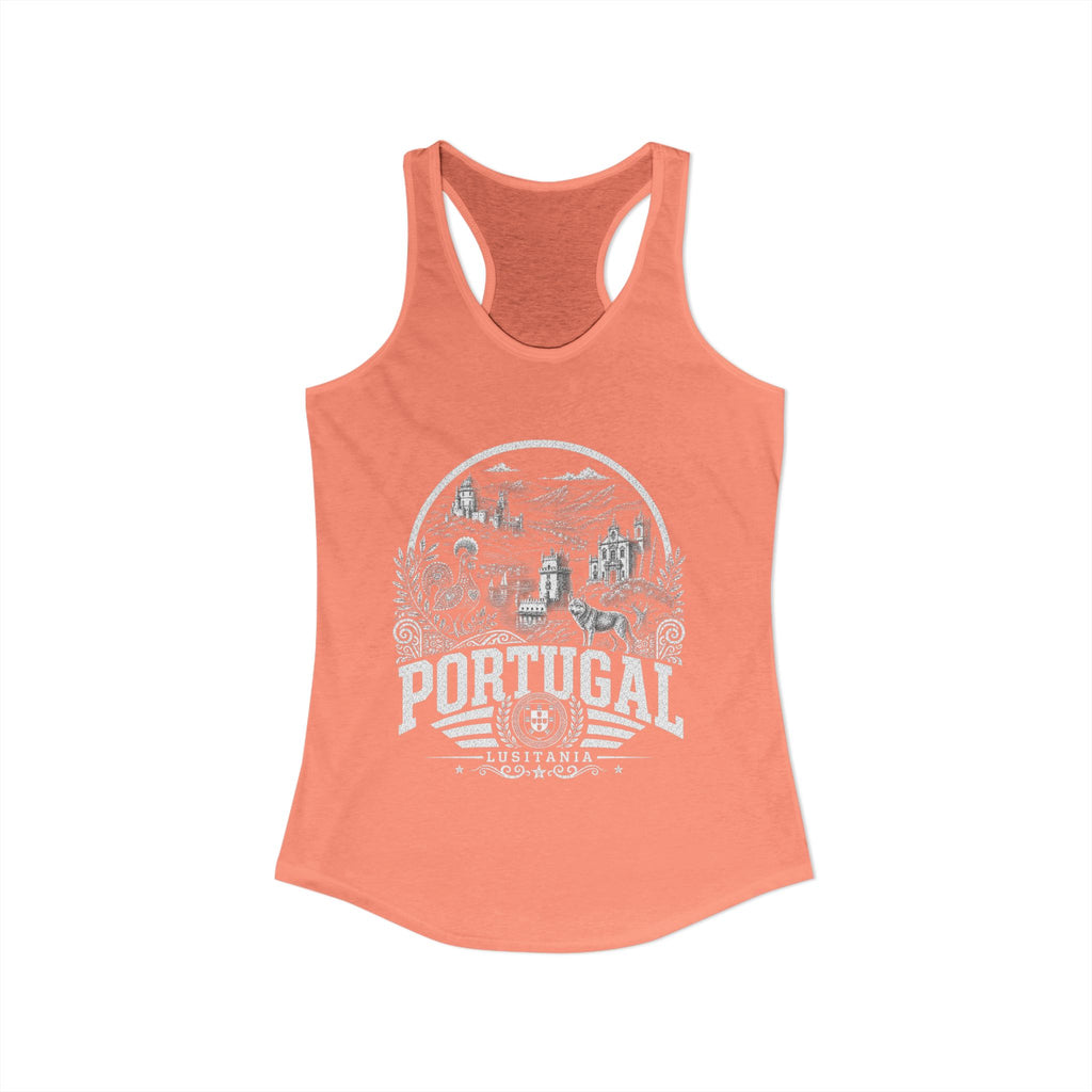 Portugal vintage landmarks tank top — iconic landmark design | Nameshi Destinations (view 17)