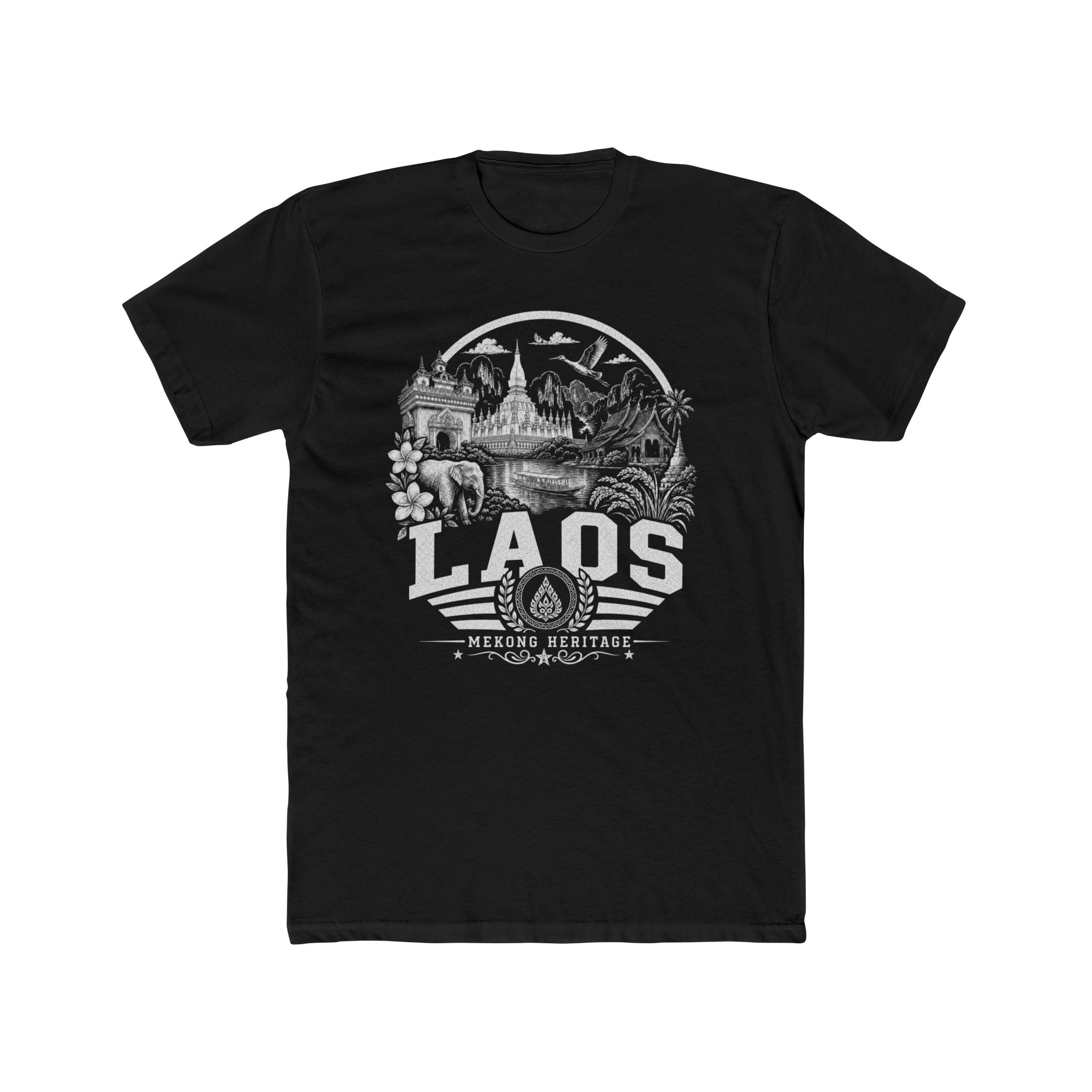 Camiseta Masculina Laos Mekong Heritage