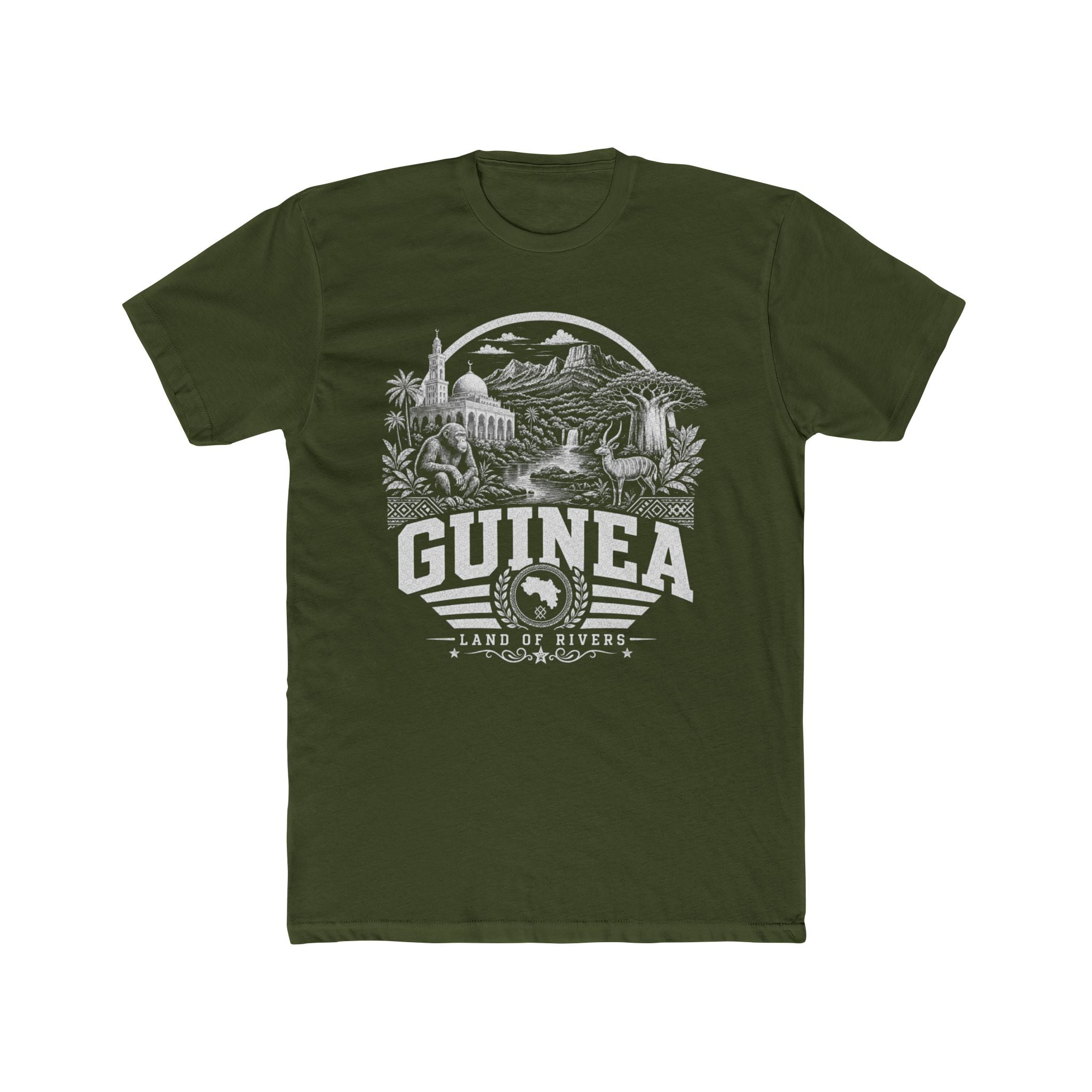Camiseta Masculina Guiné, Terra dos Rios