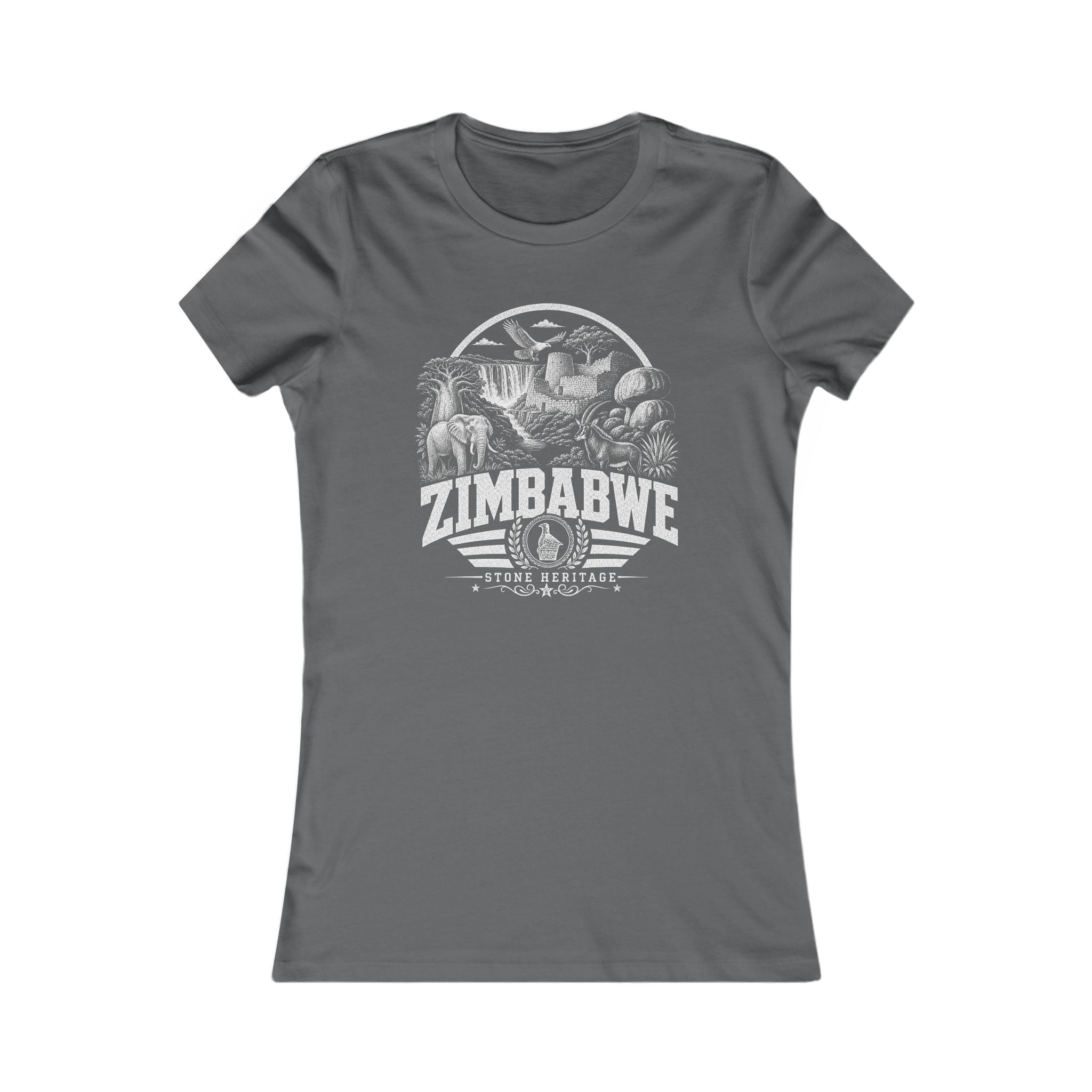 Camiseta feminina com estampa Zimbabwe Stone Heritage