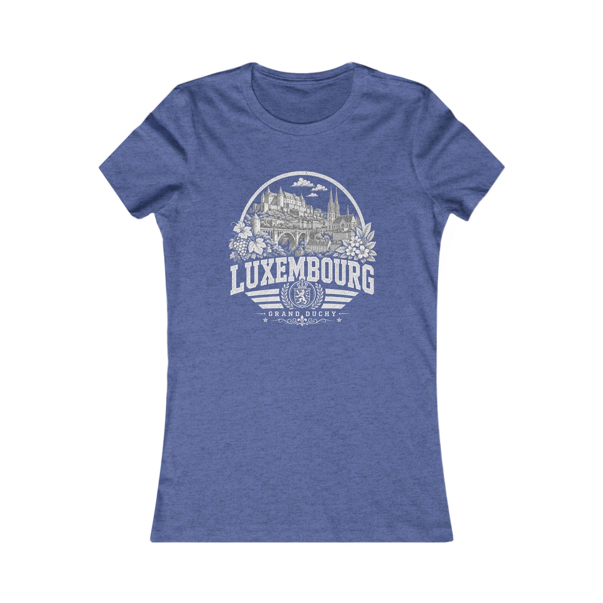 Luxembourg vintage landmarks women's tee — iconic landmark design | Nameshi Destinations (view 13)