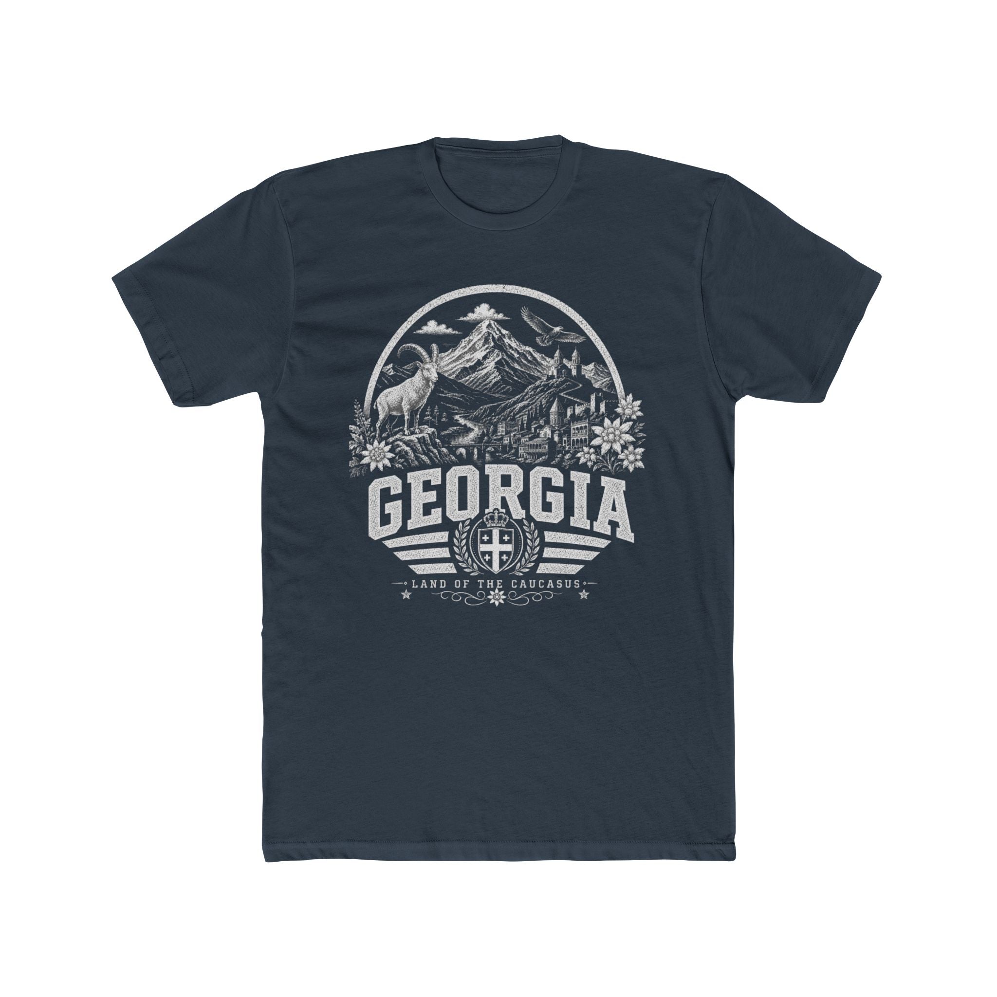 Georgia vintage landmarks men's tee — iconic landmark design | Nameshi Destinations (view 8)