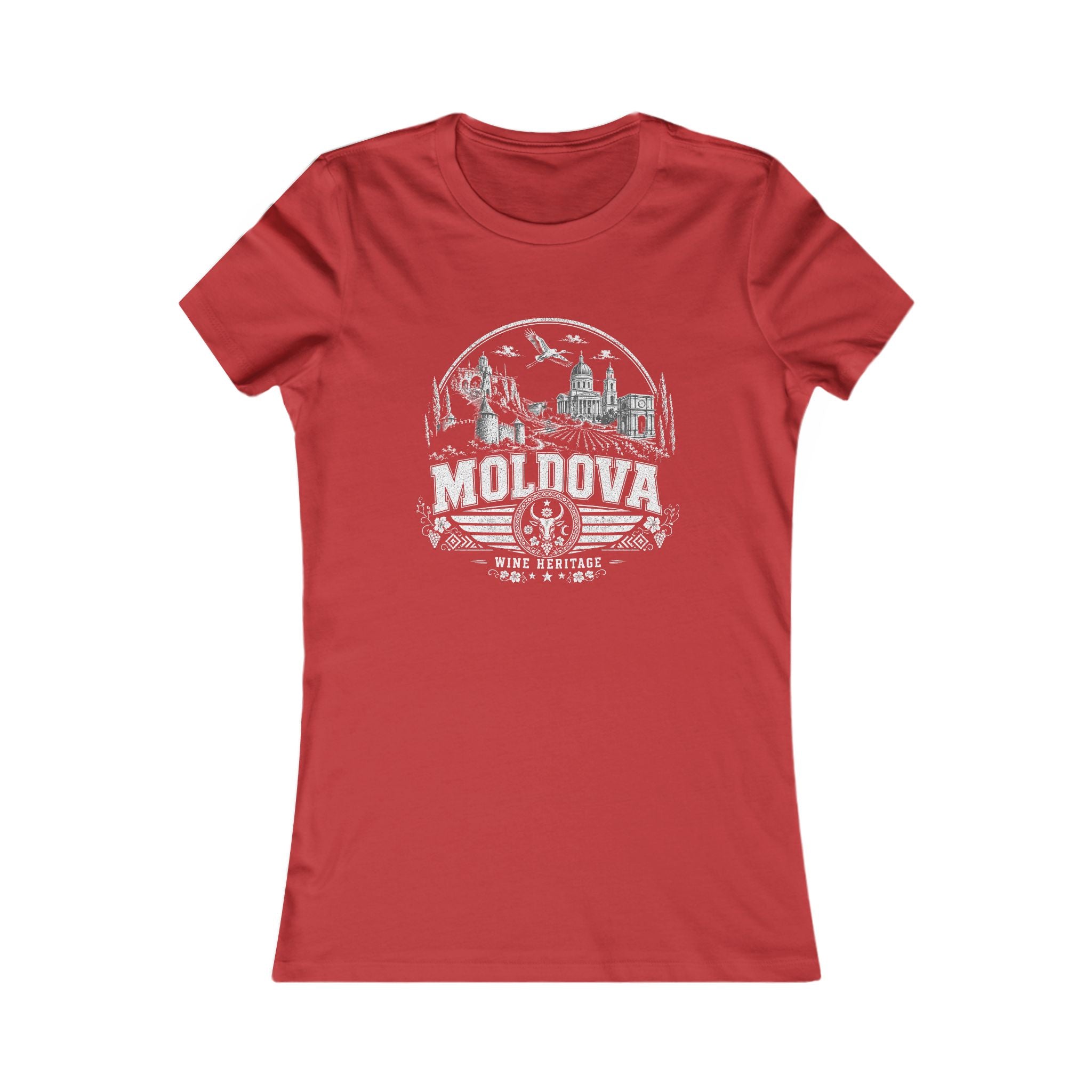 Moldova vintage landmarks women's tee — iconic landmark design | Nameshi Destinations (view 9)