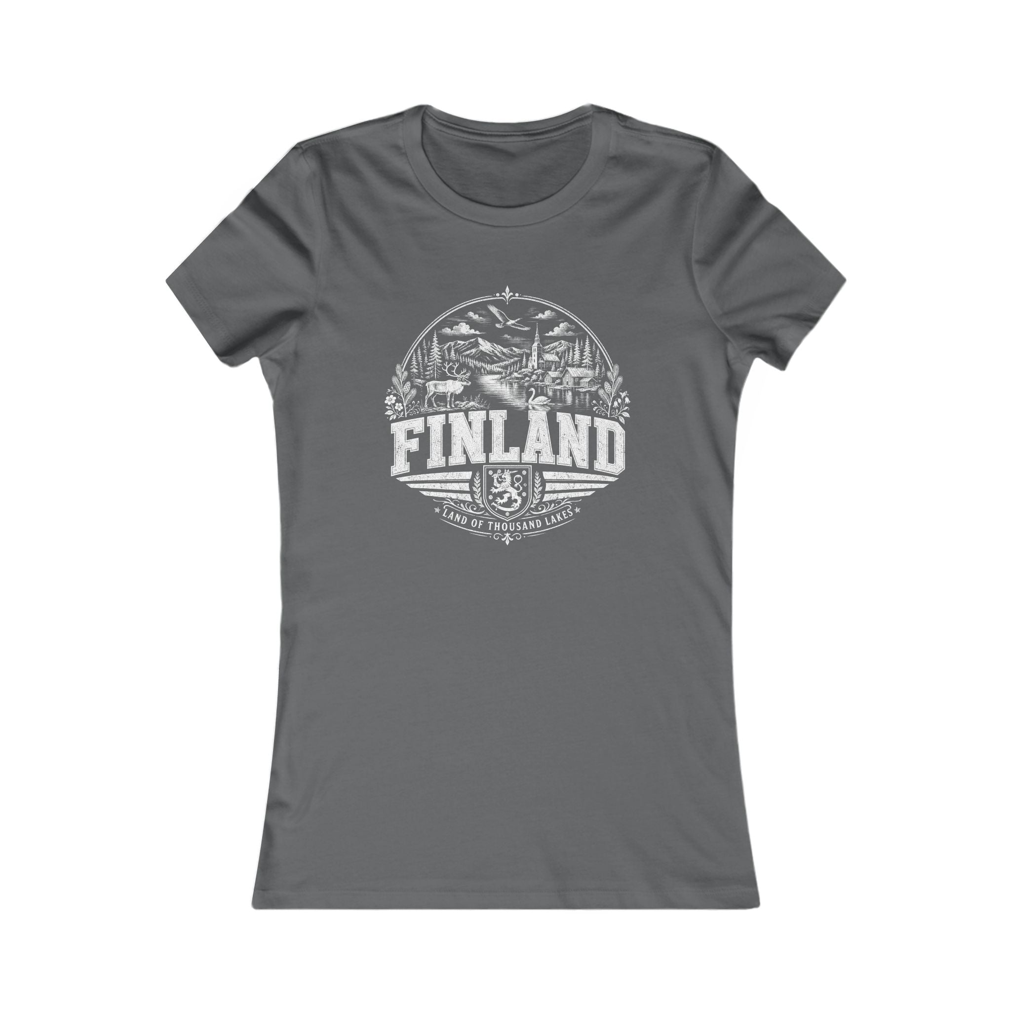 Finland vintage landmarks women's tee — iconic landmark design | Nameshi Destinations (view 11)