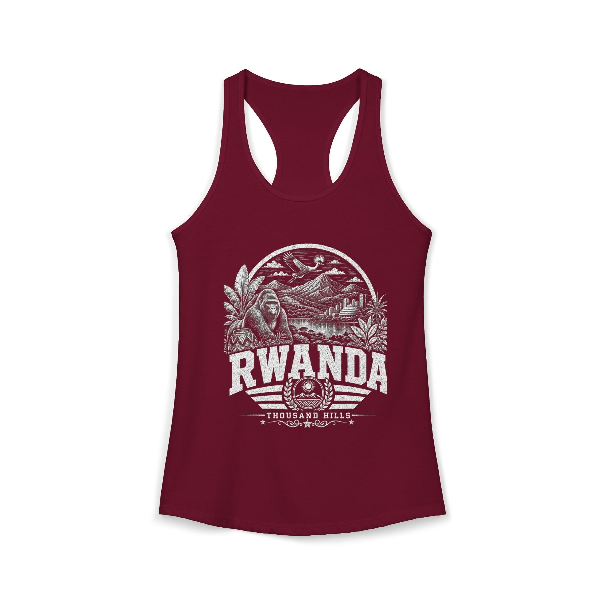 USA vintage landmarks tank top — iconic landmark design | Nameshi Destinations (view 10)